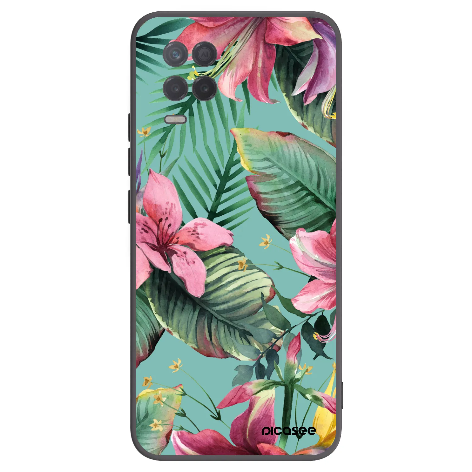 Picasee silikónový čierny obal pre Realme 8 5G - Hawaii