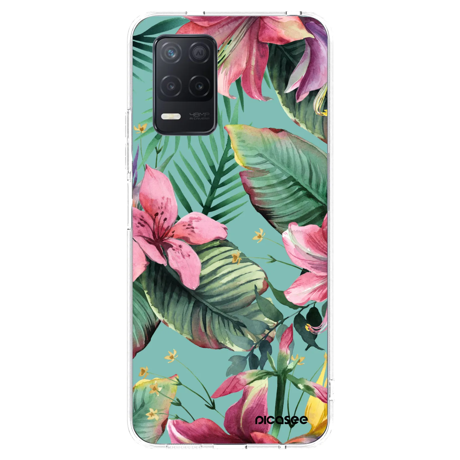 Picasee silikónový prehľadný obal pre Realme 8 5G - Hawaii