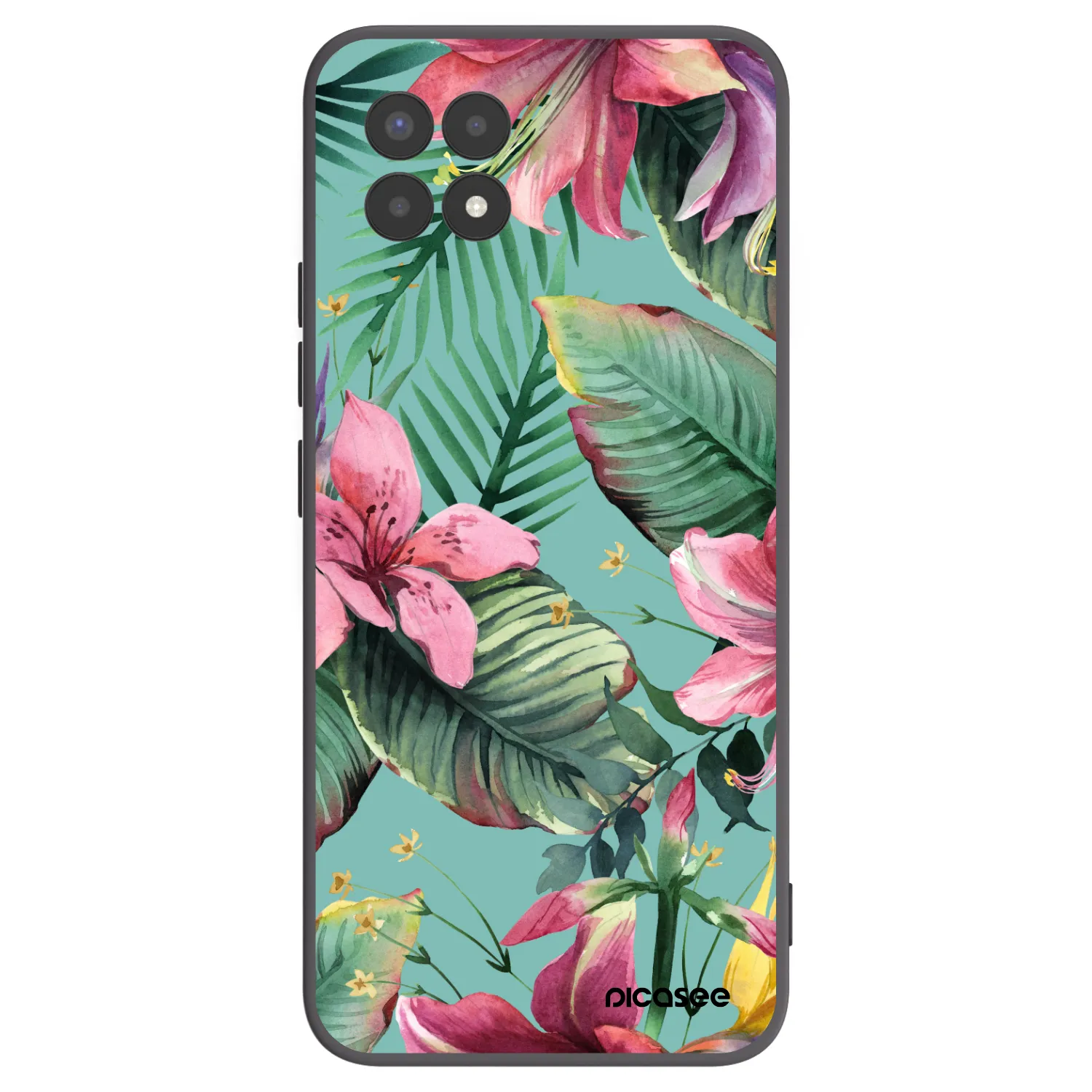 Picasee silikónový čierny obal pre Realme 8i - Hawaii