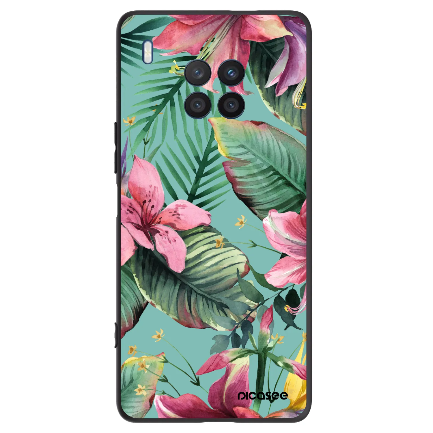 Picasee silikónový čierny obal pre Honor 50 Lite - Hawaii