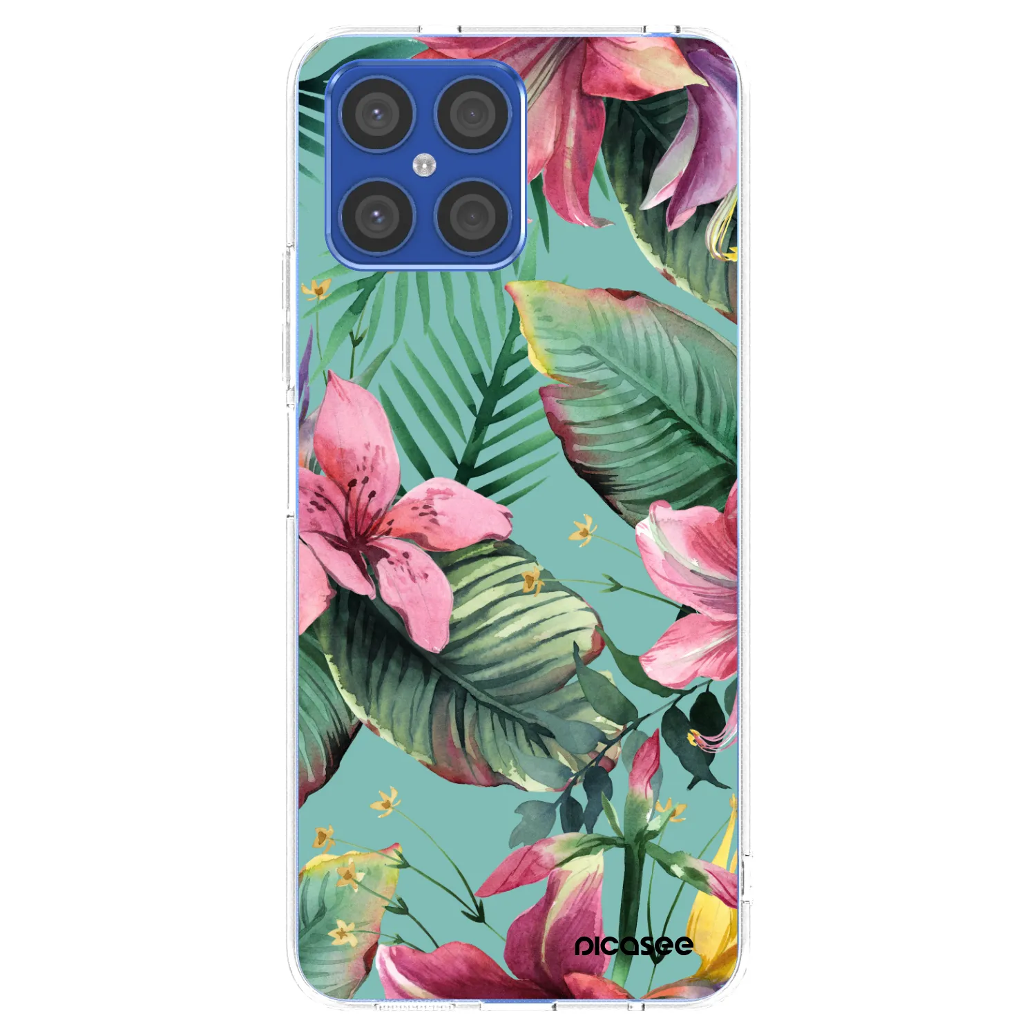 Picasee silikónový prehľadný obal pre Honor X8 4G - Hawaii
