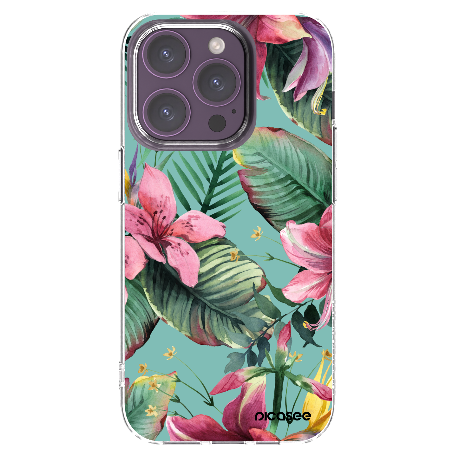 Silikónový prehľadný obal pre Apple iPhone 14 Pro - Hawaii