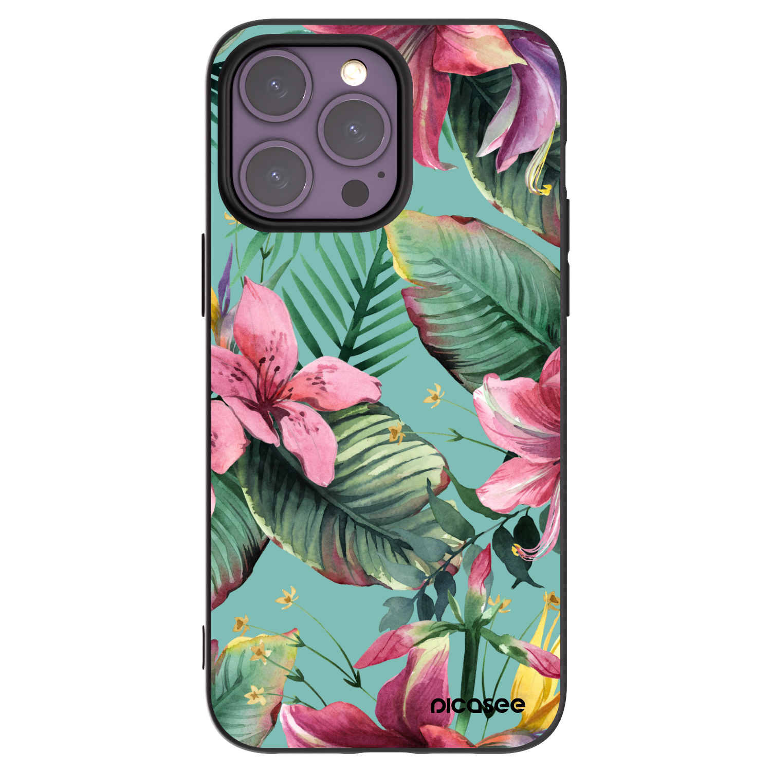 Picasee silikónový čierny obal pre Apple iPhone 14 Pro Max - Hawaii