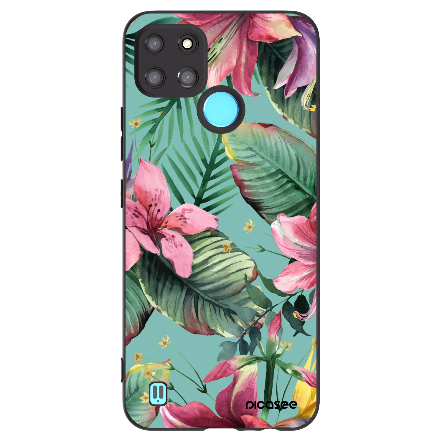 Picasee silikónový čierny obal pre Realme C21Y - Hawaii
