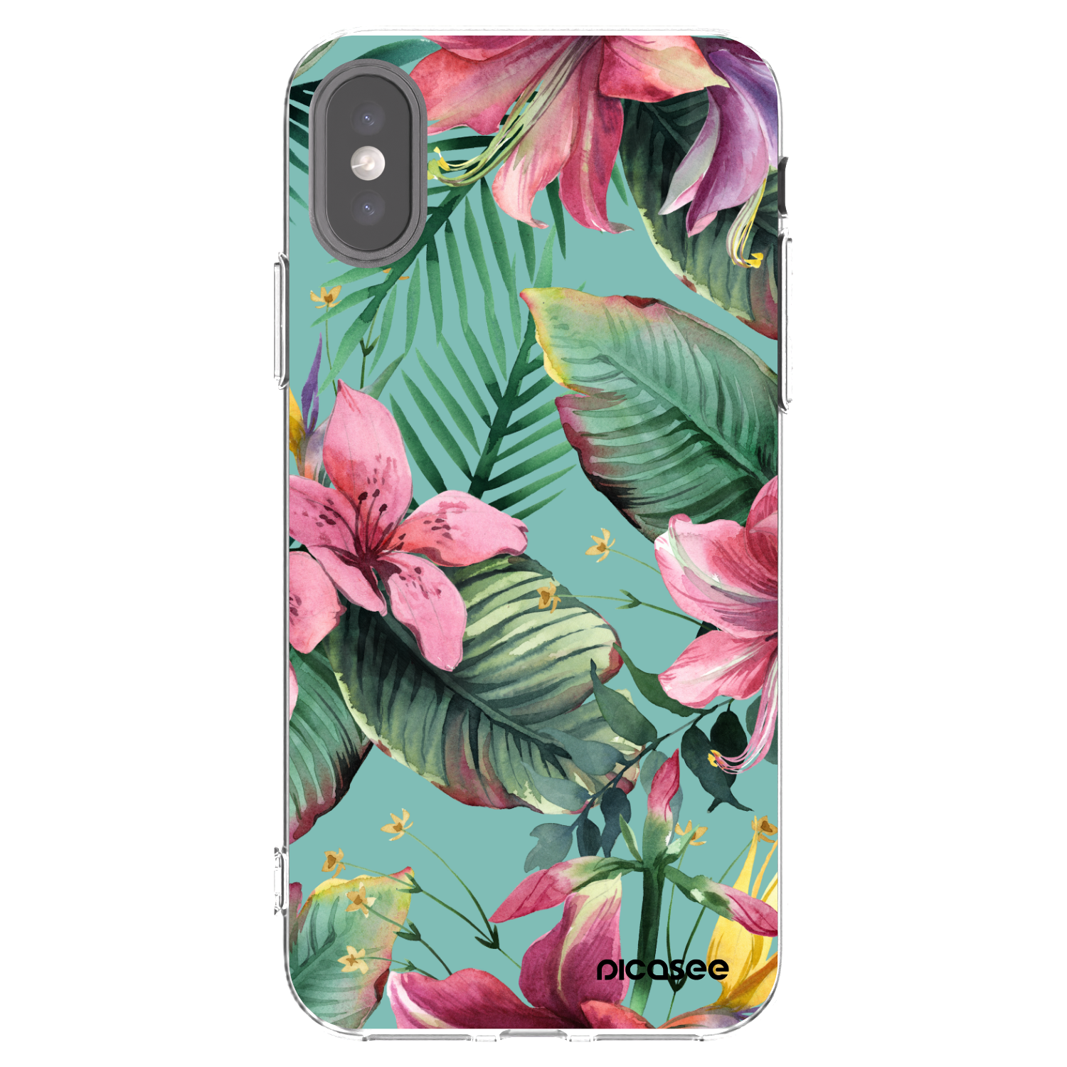 Picasee silikónový prehľadný obal pre Apple iPhone X/XS - Hawaii
