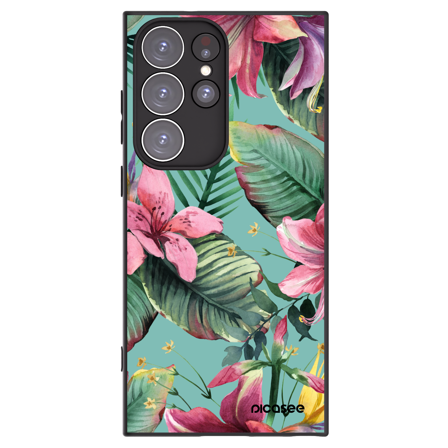 Picasee silikónový čierny obal pre Samsung Galaxy S23 Ultra 5G - Hawaii