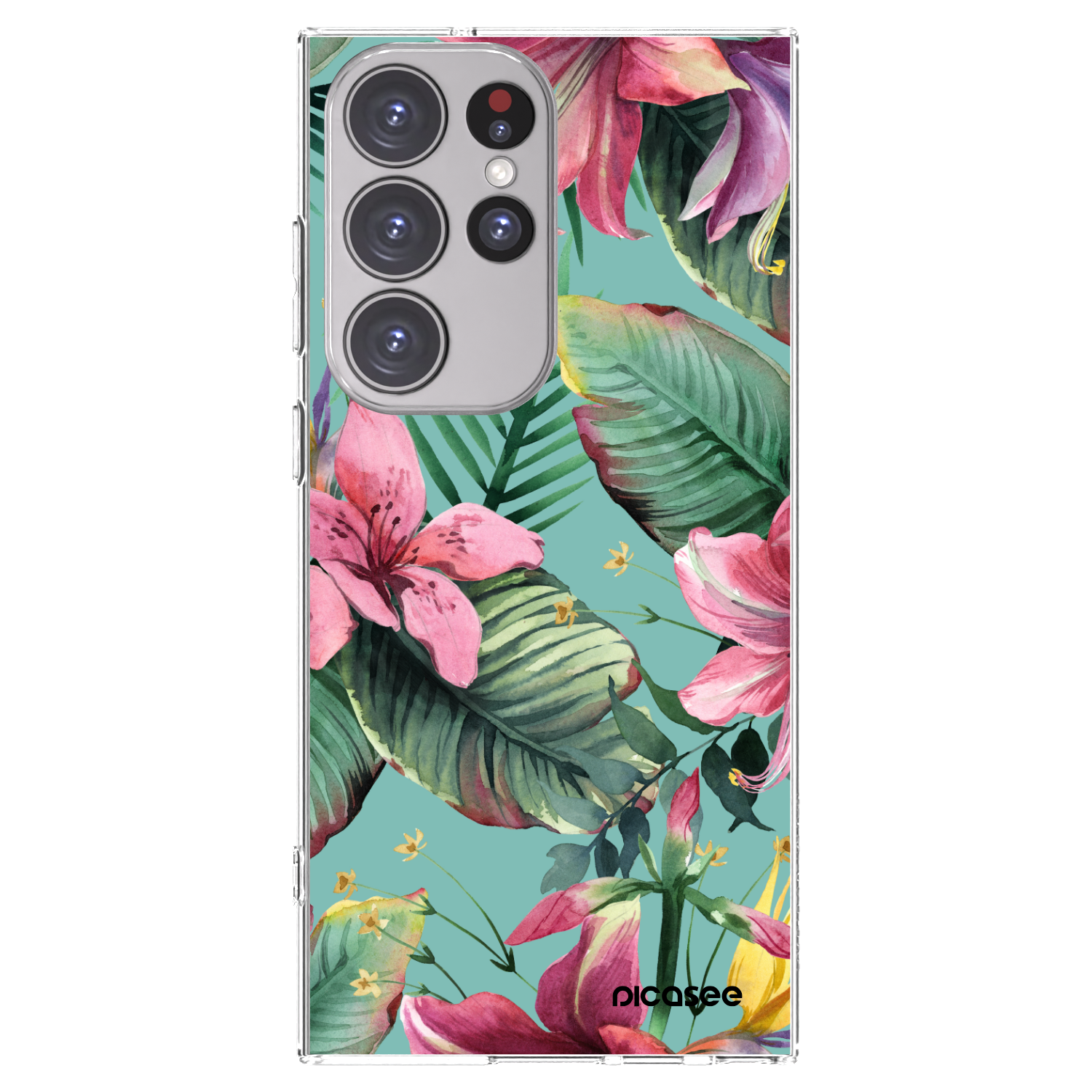 Picasee silikónový prehľadný obal pre Samsung Galaxy S23 Ultra 5G - Hawaii