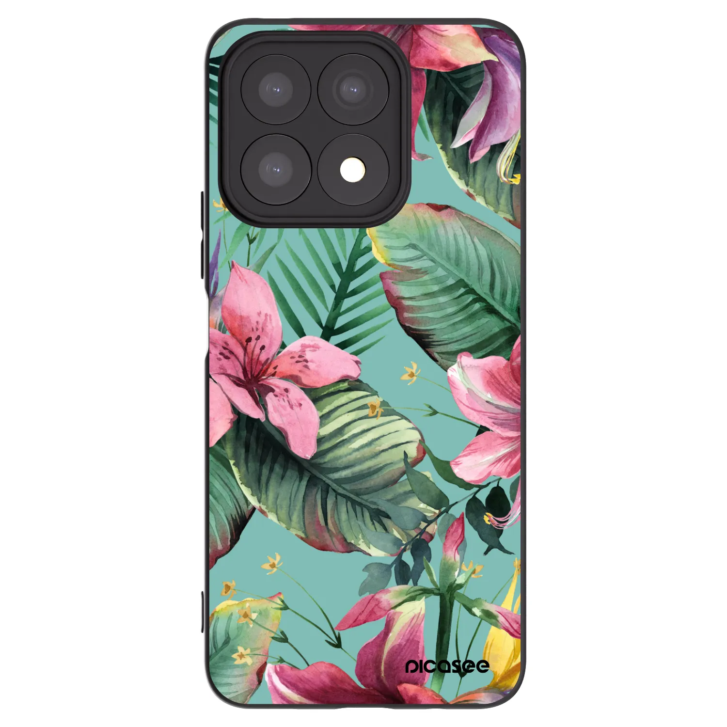 Picasee silikónový čierny obal pre Honor X8a - Hawaii