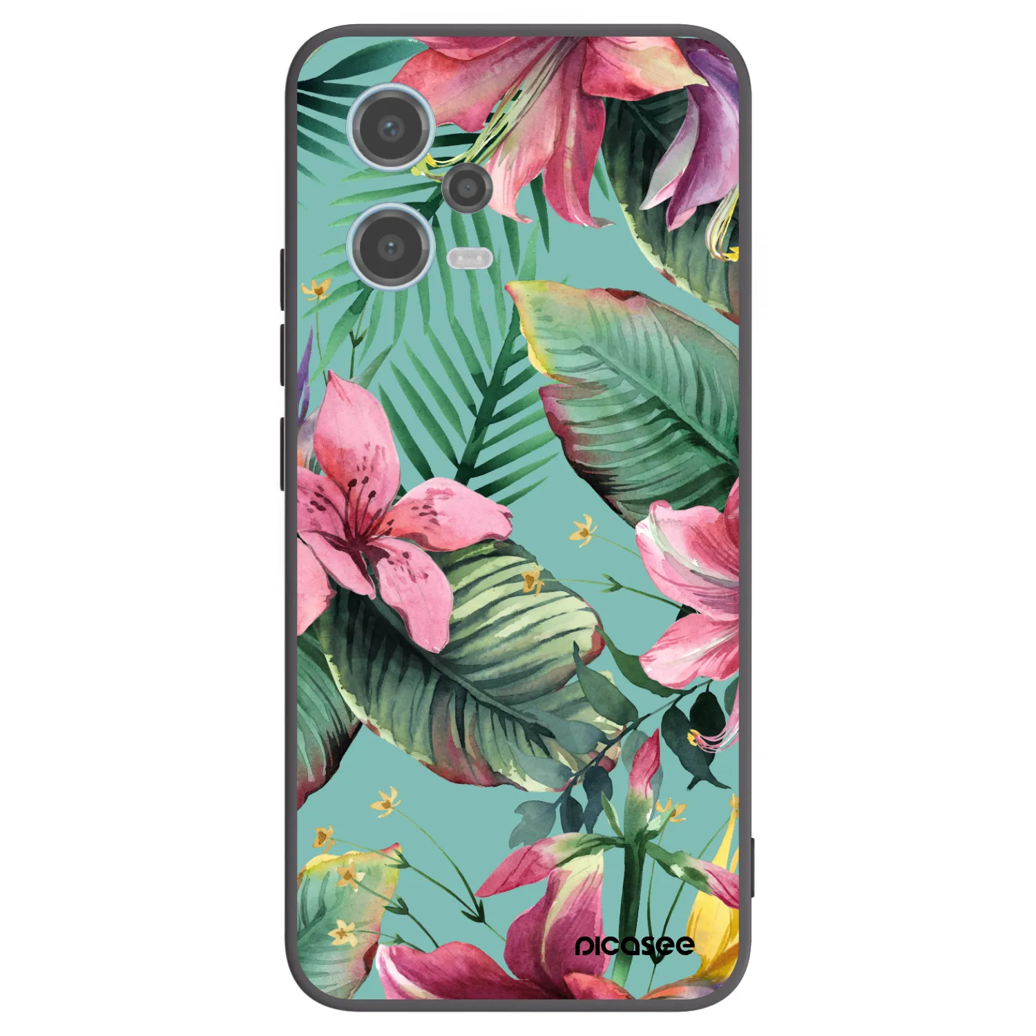 Picasee silikónový čierny obal pre Xiaomi Redmi Note 12 5G - Hawaii