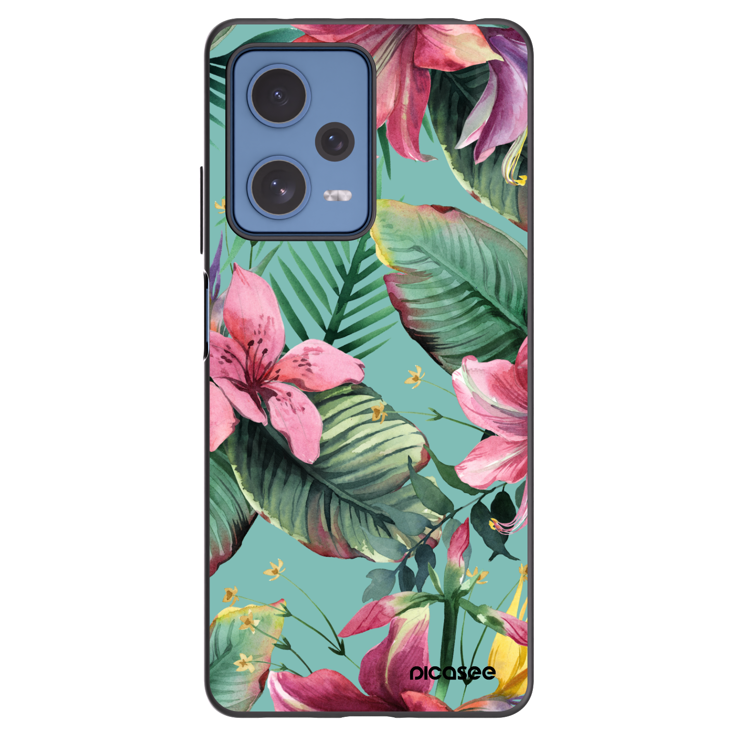Picasee silikónový čierny obal pre Xiaomi Redmi Note 12 Pro 5G - Hawaii