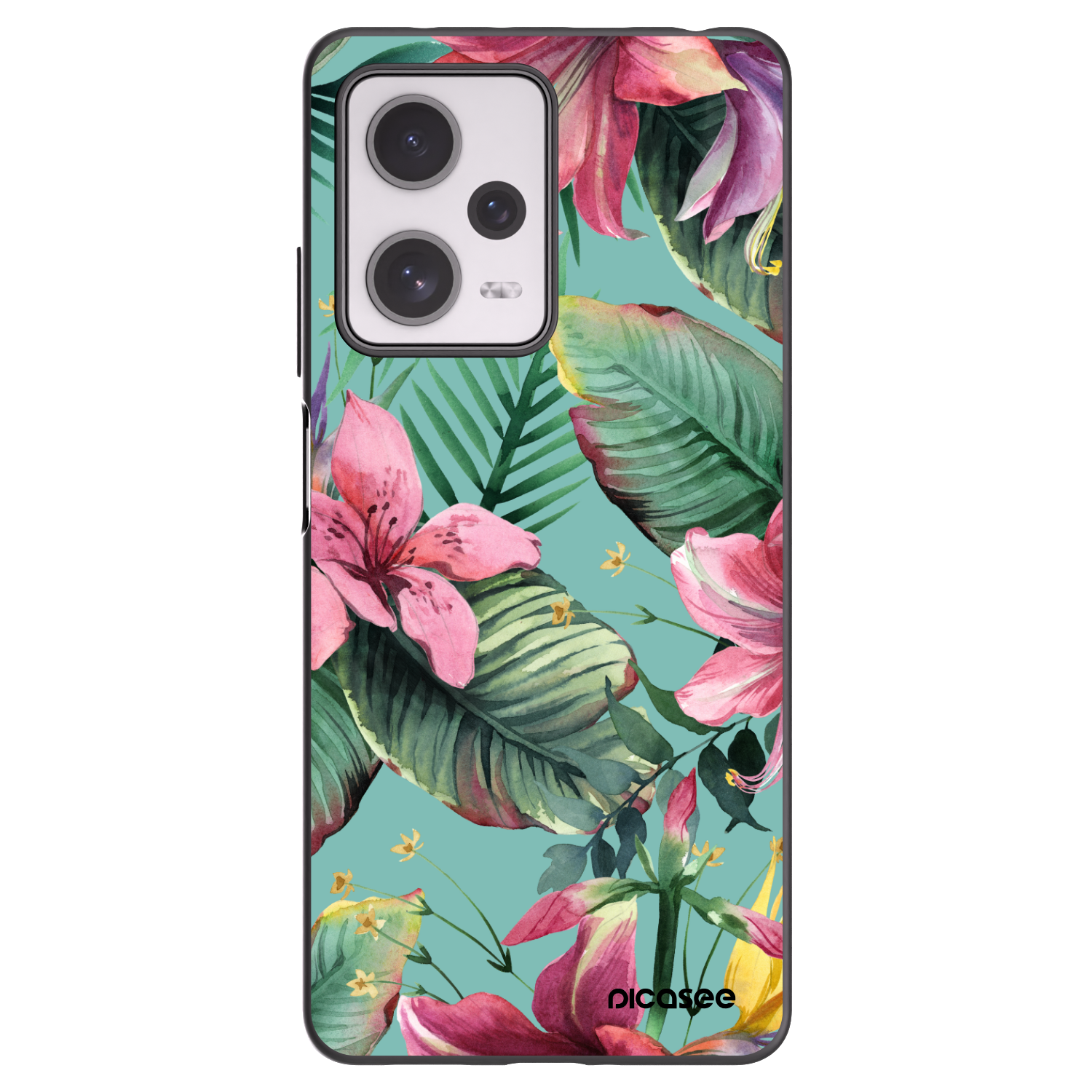 Picasee silikónový čierny obal pre Xiaomi Redmi Note 12 Pro+ 5G - Hawaii