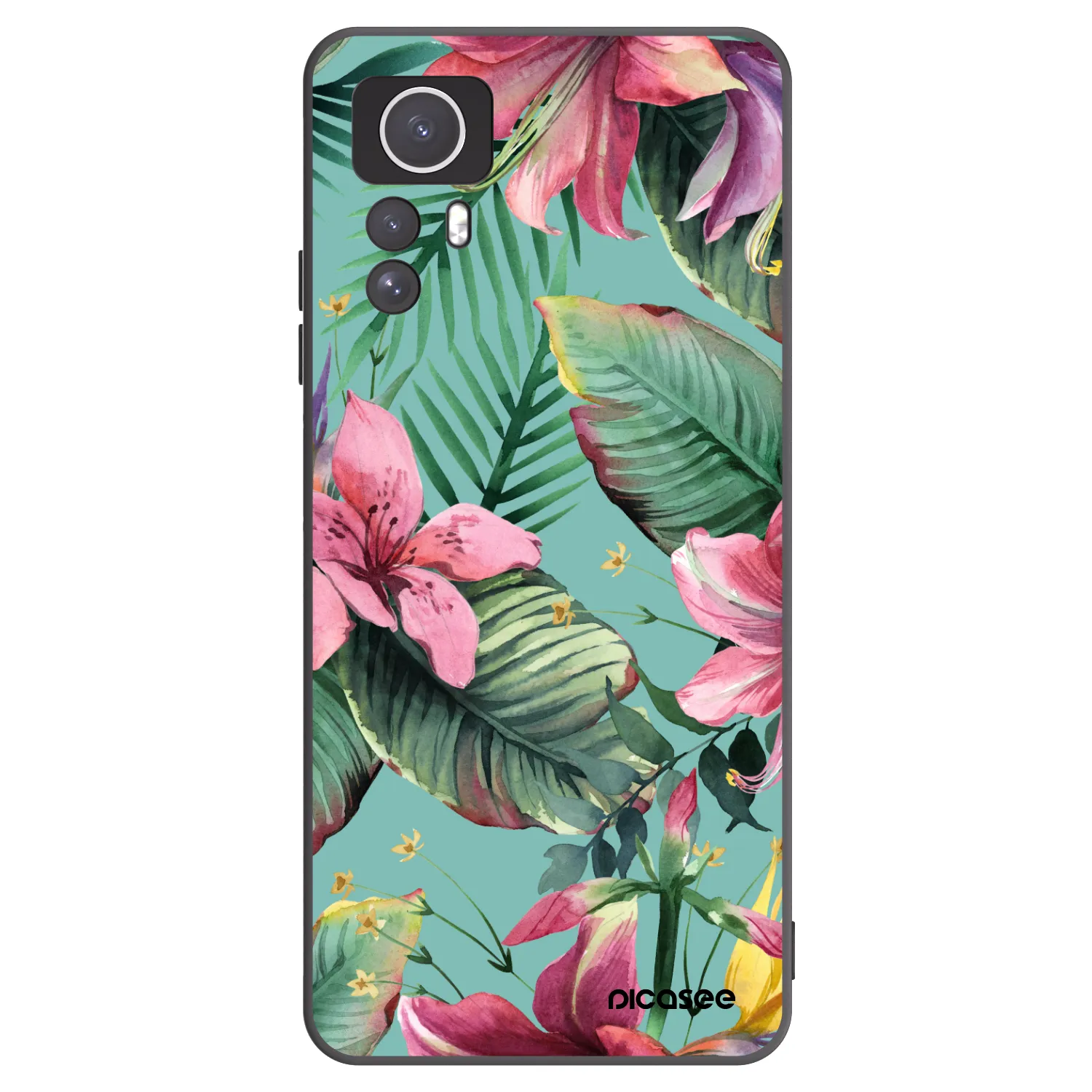 Picasee silikónový čierny obal pre Xiaomi Redmi Note 12S - Hawaii