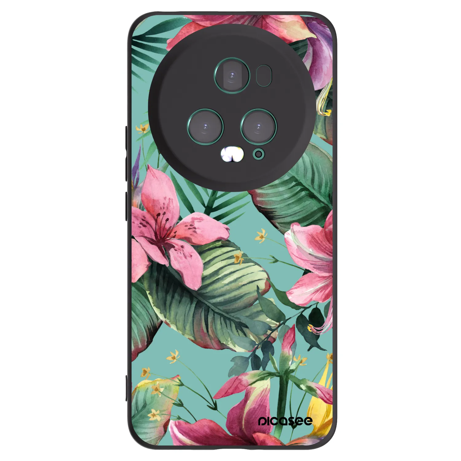 Picasee silikónový čierny obal pre Honor Magic5 Pro - Hawaii