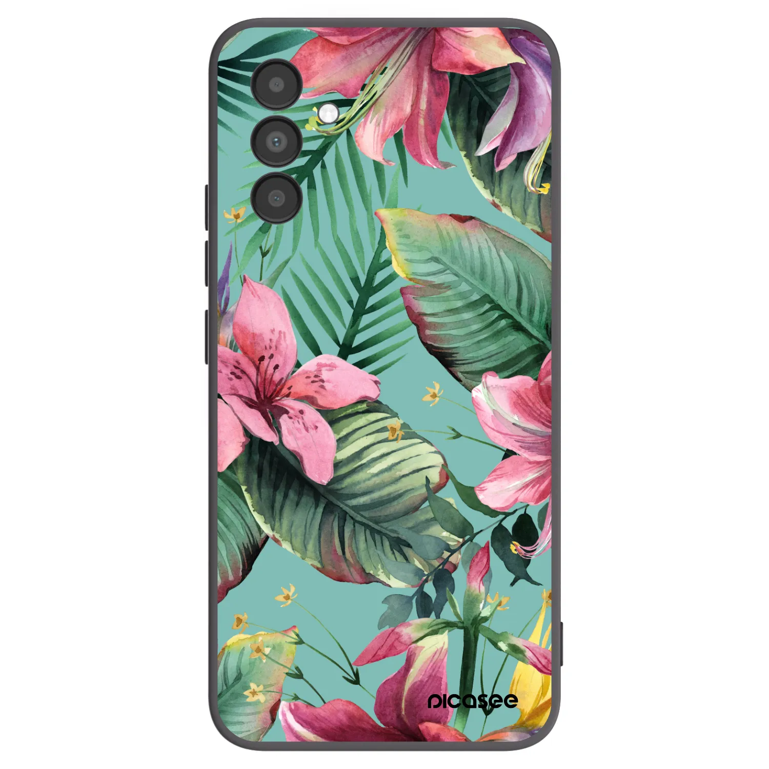 Picasee silikónový čierny obal pre Samsung Galaxy A04s A047F - Hawaii