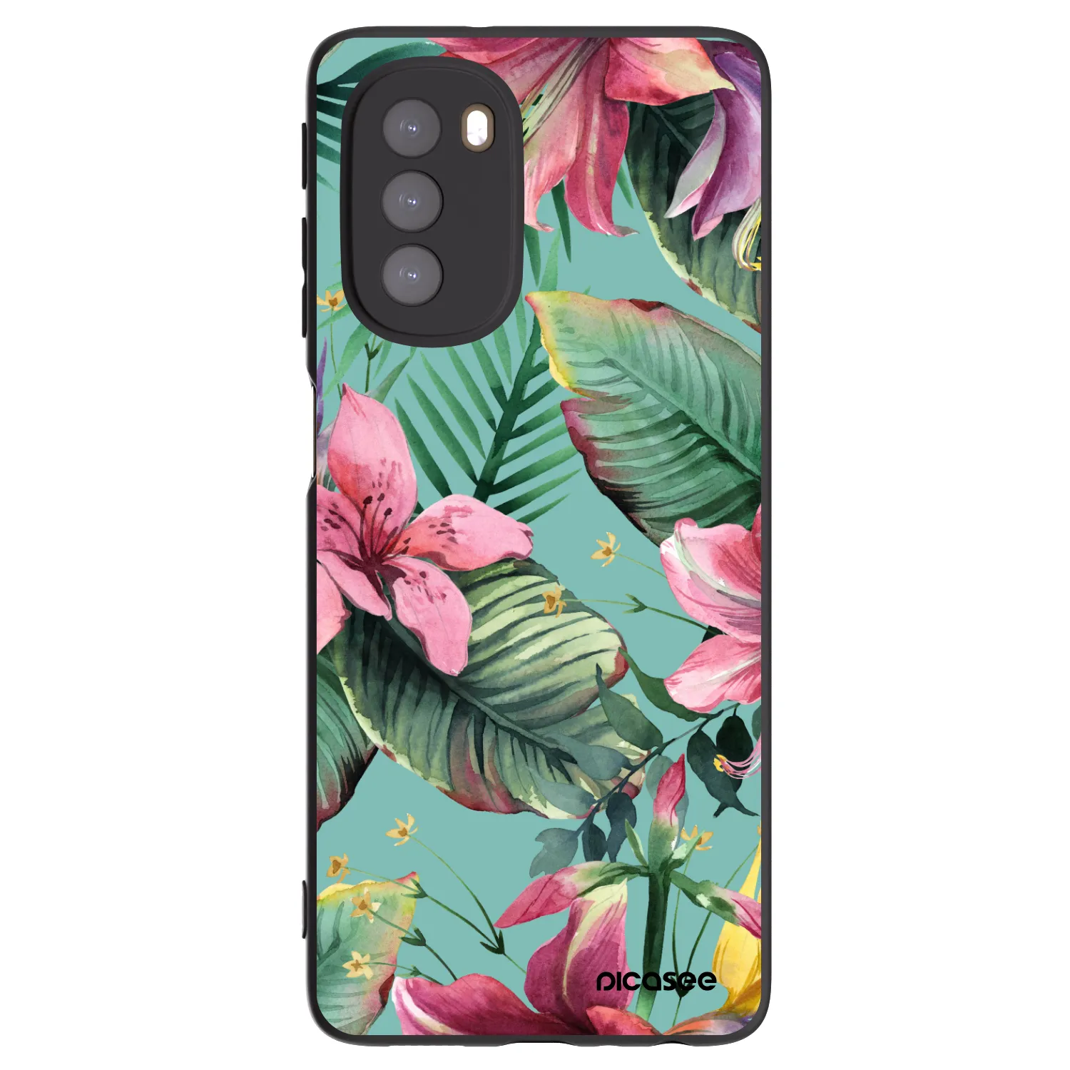 Picasee silikónový čierny obal pre Motorola Moto G51 - Hawaii
