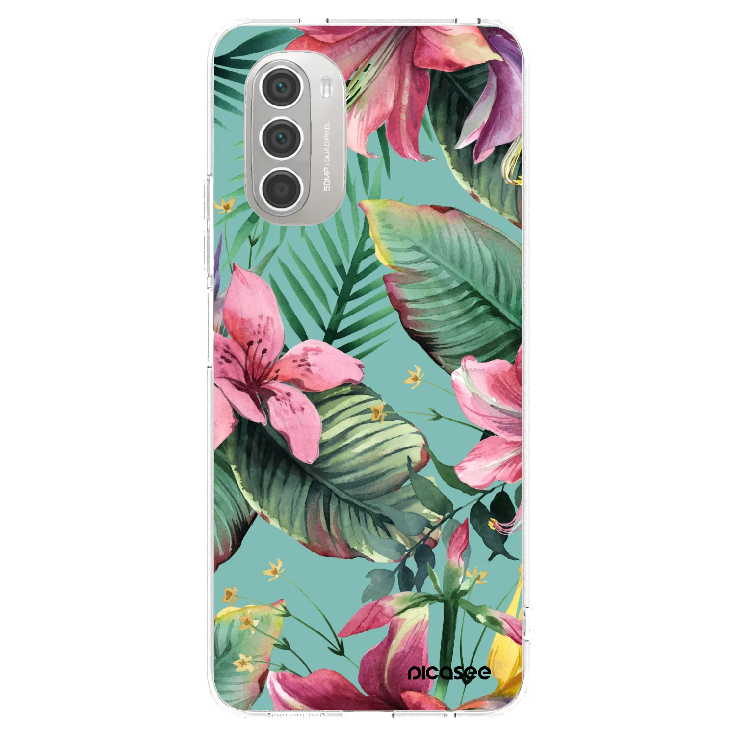 Picasee silikónový prehľadný obal pre Motorola Moto G51 - Hawaii