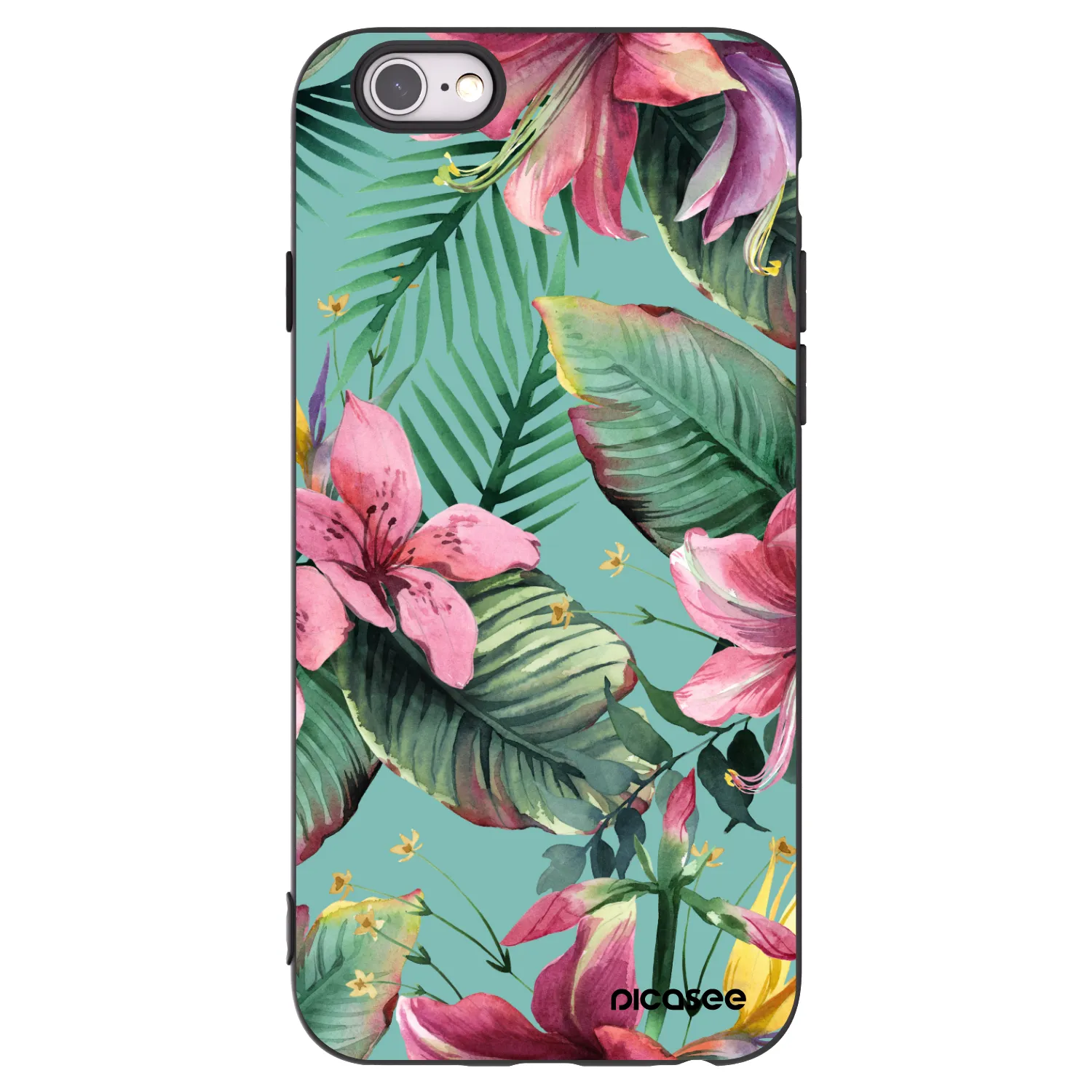 Picasee silikónový čierny obal pre Apple iPhone 6/6S - Hawaii