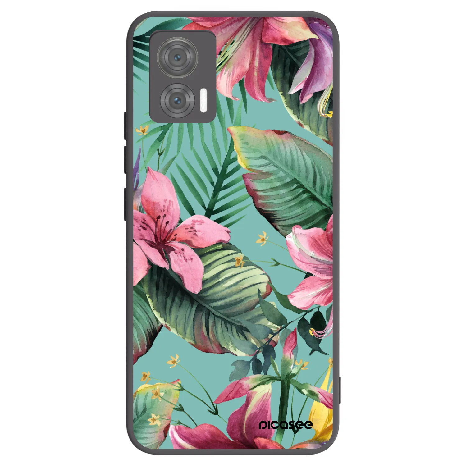 Picasee silikónový čierny obal pre Motorola Edge 30 Neo - Hawaii