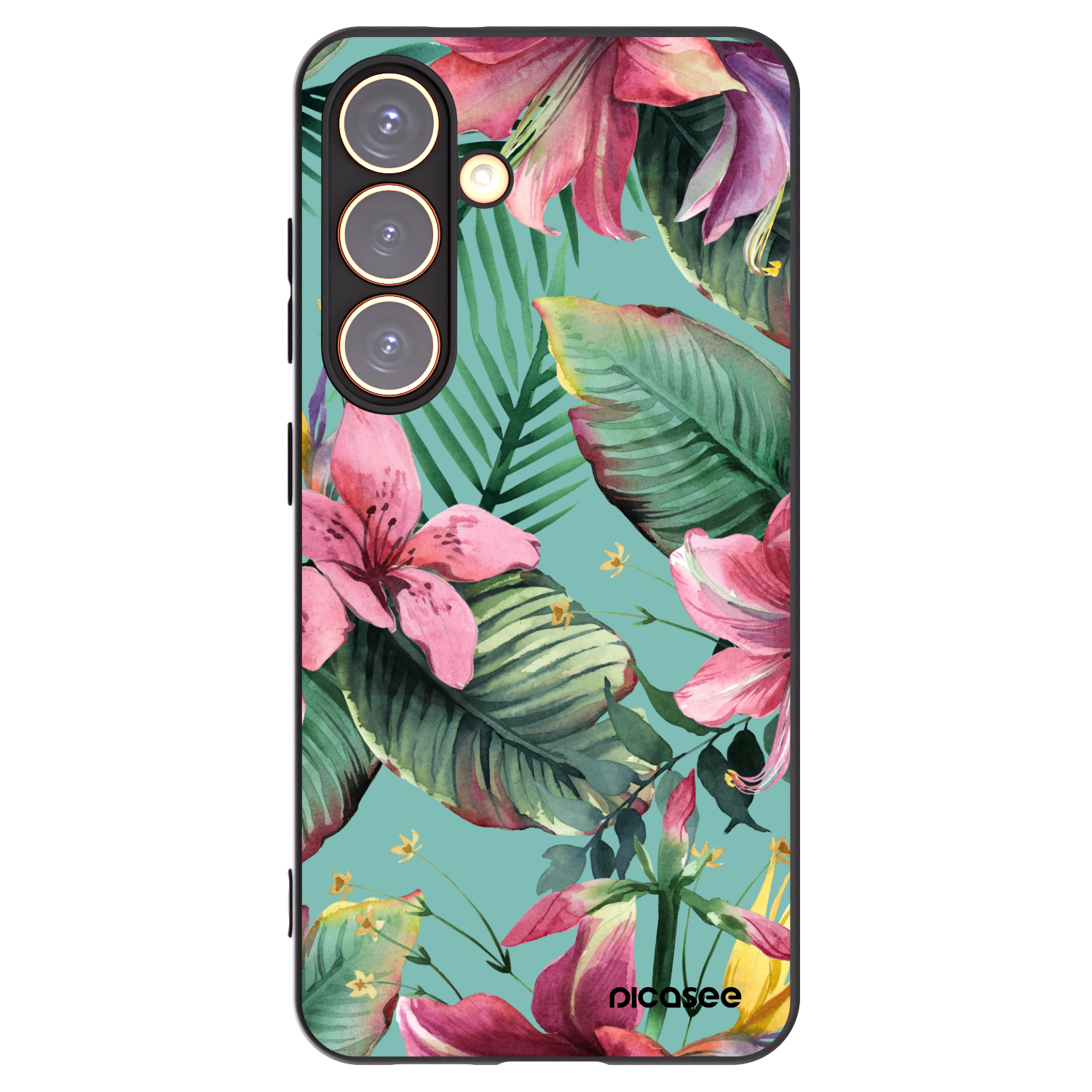 Picasee silikónový čierny obal pre Samsung Galaxy S24 S921B 5G - Hawaii