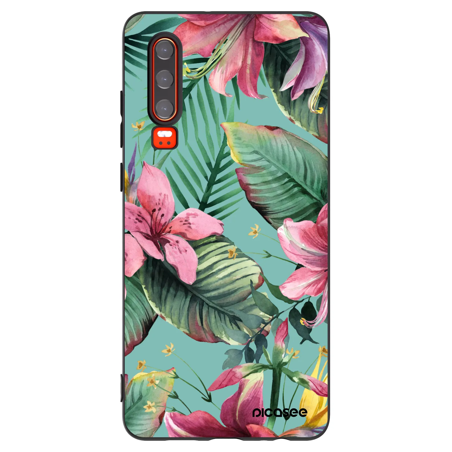 Picasee silikónový čierny obal pre Huawei P30 - Hawaii