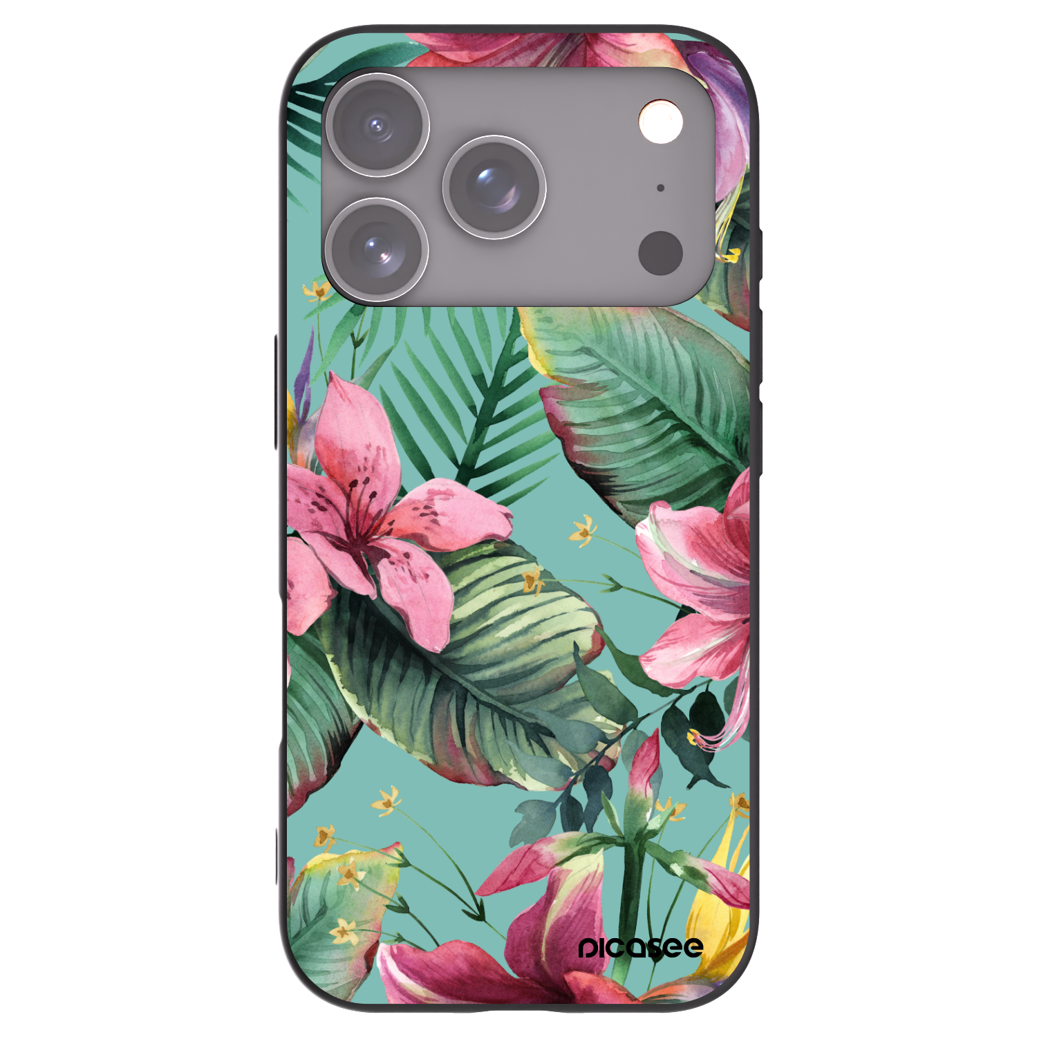 Picasee silikónový čierny obal pre Apple iPhone 17 Pro - Hawaii