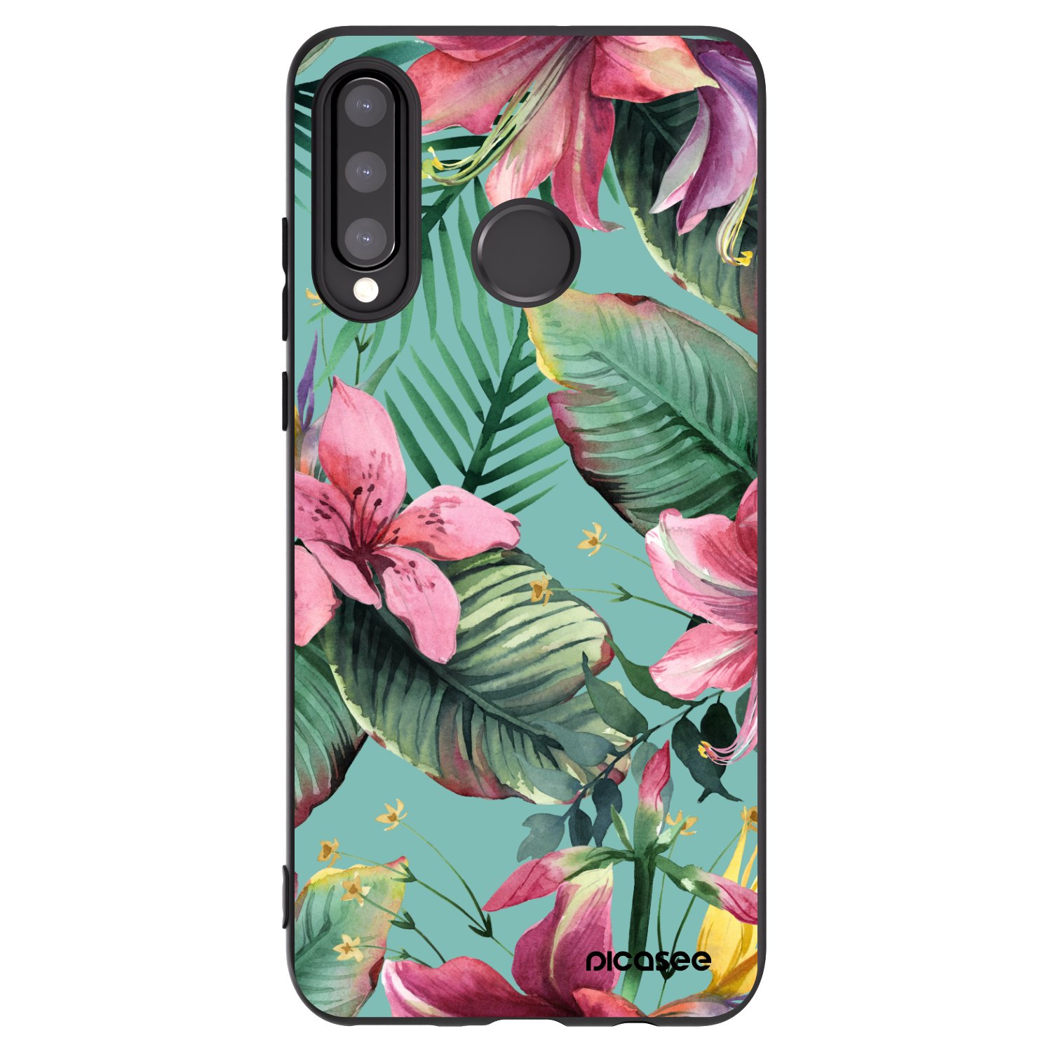 Picasee silikónový čierny obal pre Huawei P30 Lite - Hawaii