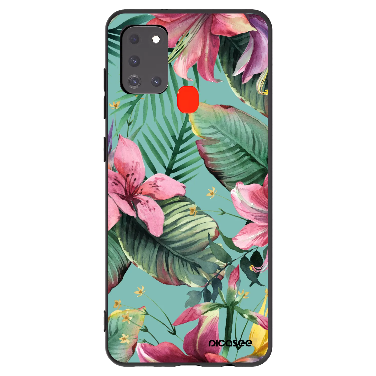Picasee silikónový čierny obal pre Samsung Galaxy A21s - Hawaii