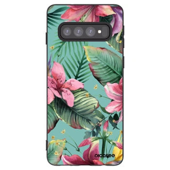Picasee silikónový čierny obal pre Samsung Galaxy S10 G973 - Hawaii
