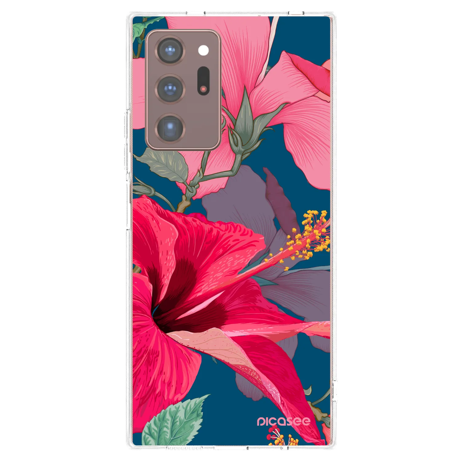 Picasee silikónový prehľadný obal pre Samsung Galaxy Note 20 Ultra - Hibiscus
