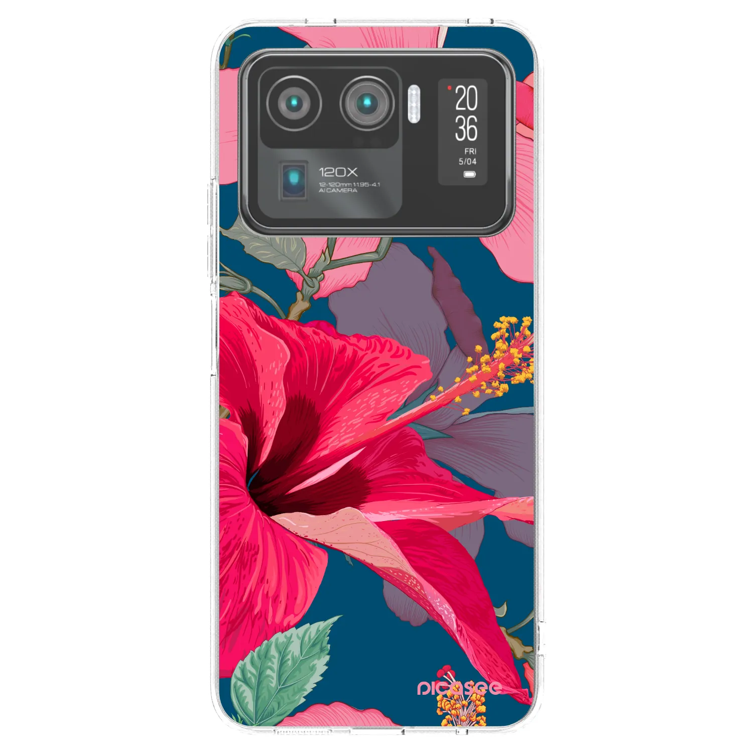 Picasee silikónový prehľadný obal pre Xiaomi Mi 11 Ultra - Hibiscus