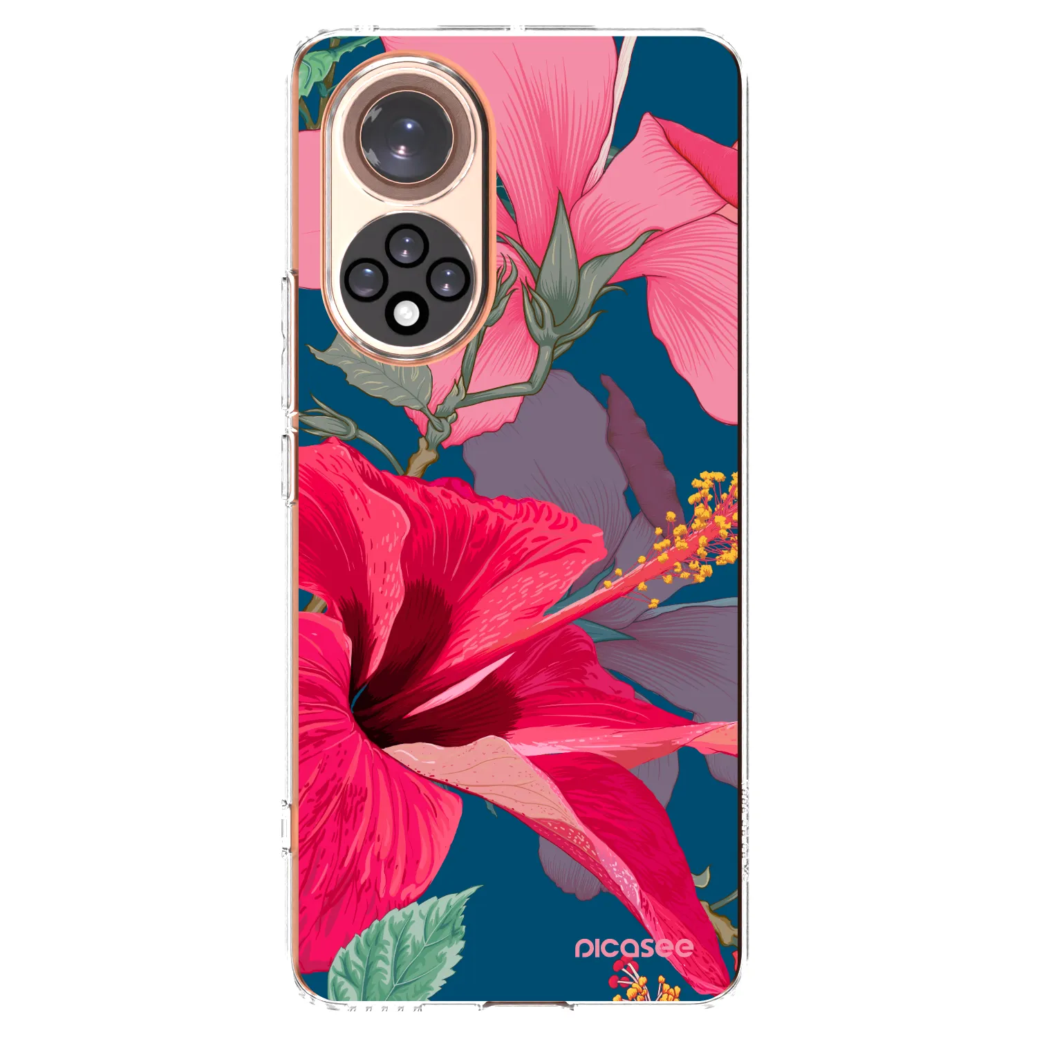 Picasee silikónový prehľadný obal pre Huawei Nova 9 - Hibiscus