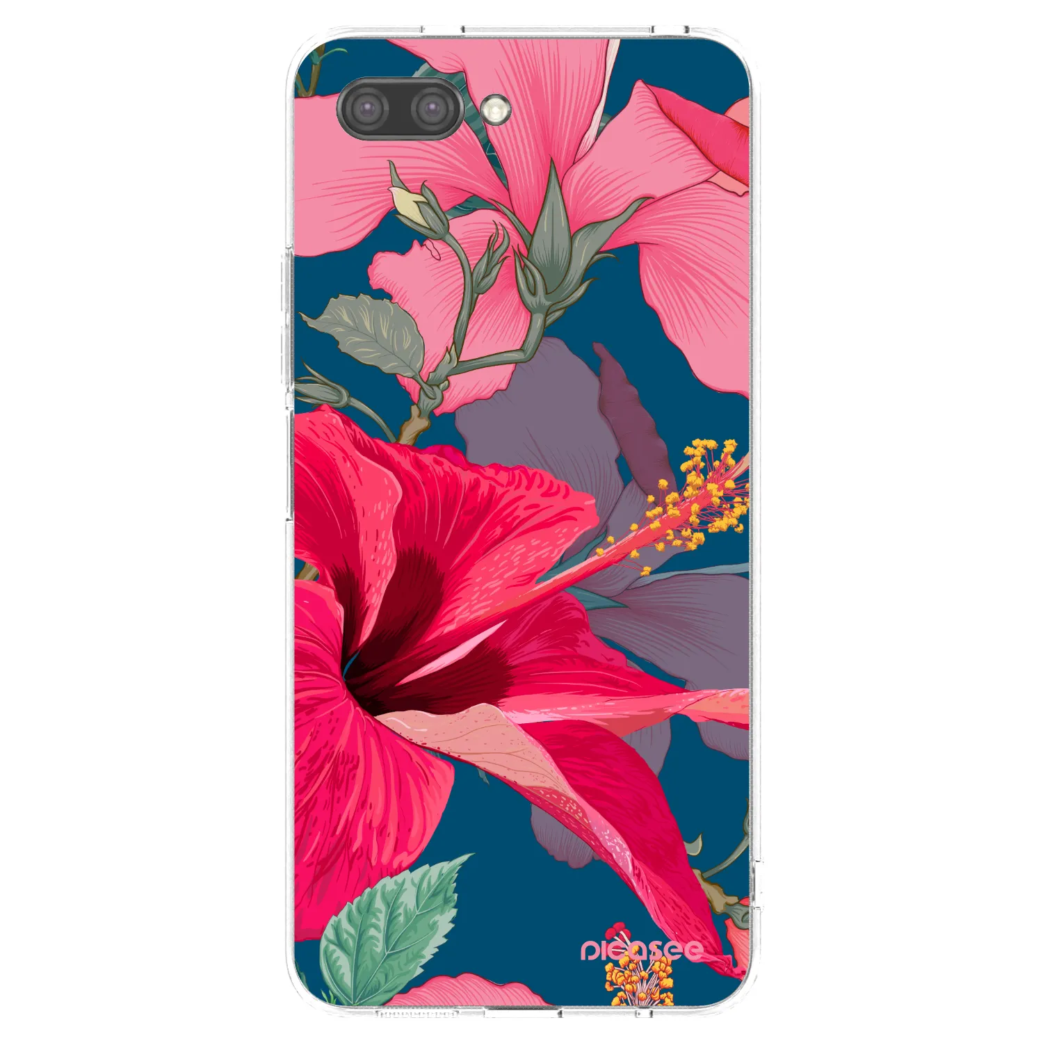 Picasee silikónový prehľadný obal pre Honor 10 - Hibiscus
