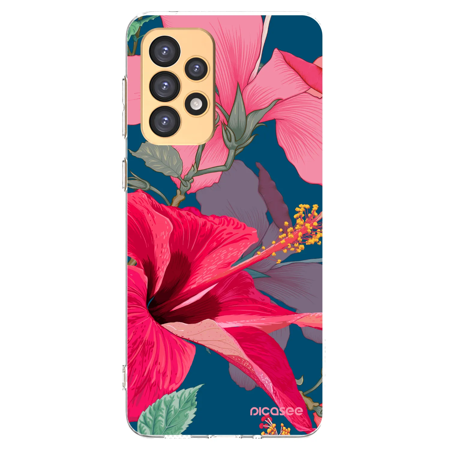 Picasee silikónový prehľadný obal pre Samsung Galaxy A33 5G A336 - Hibiscus