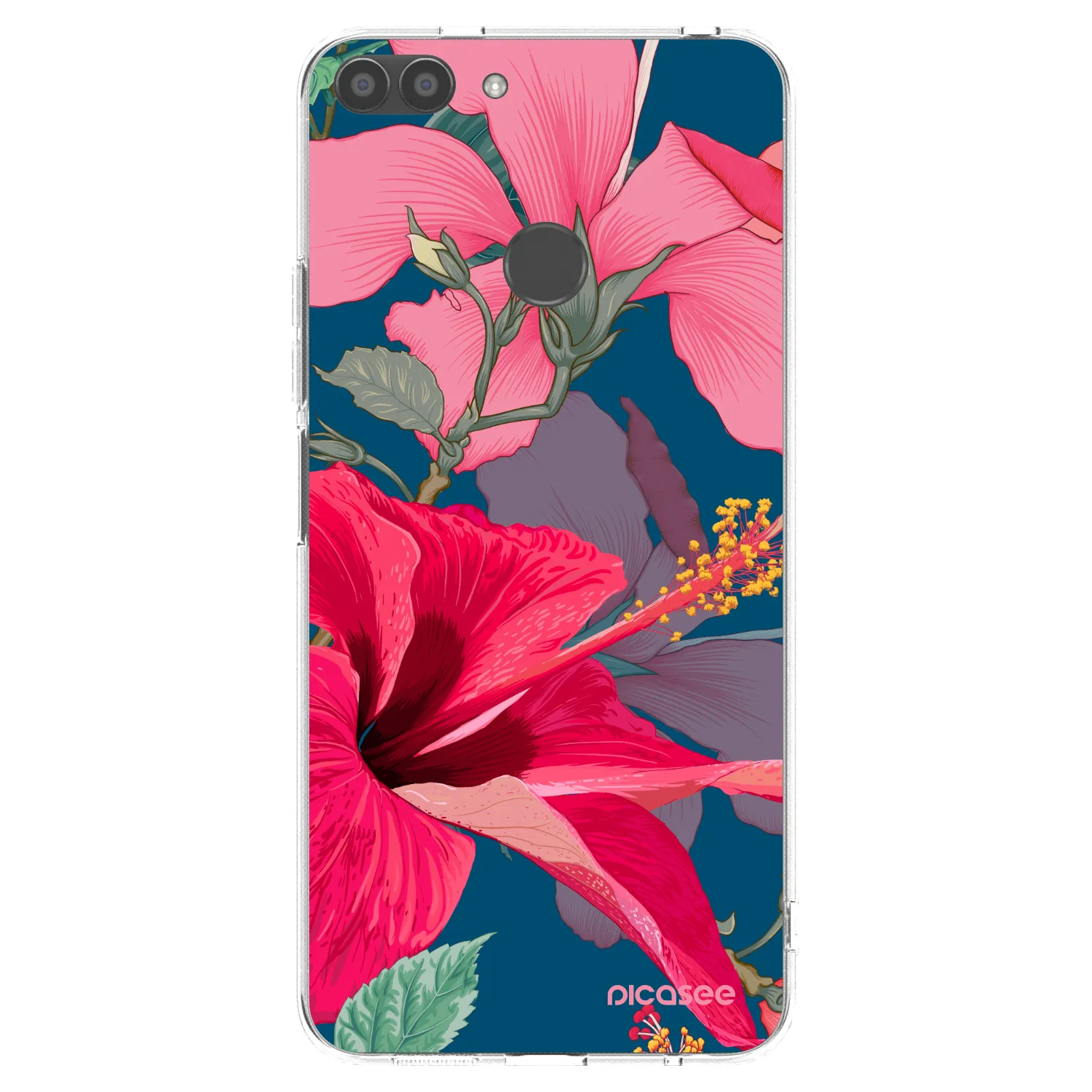 Picasee silikónový prehľadný obal pre Huawei P Smart - Hibiscus