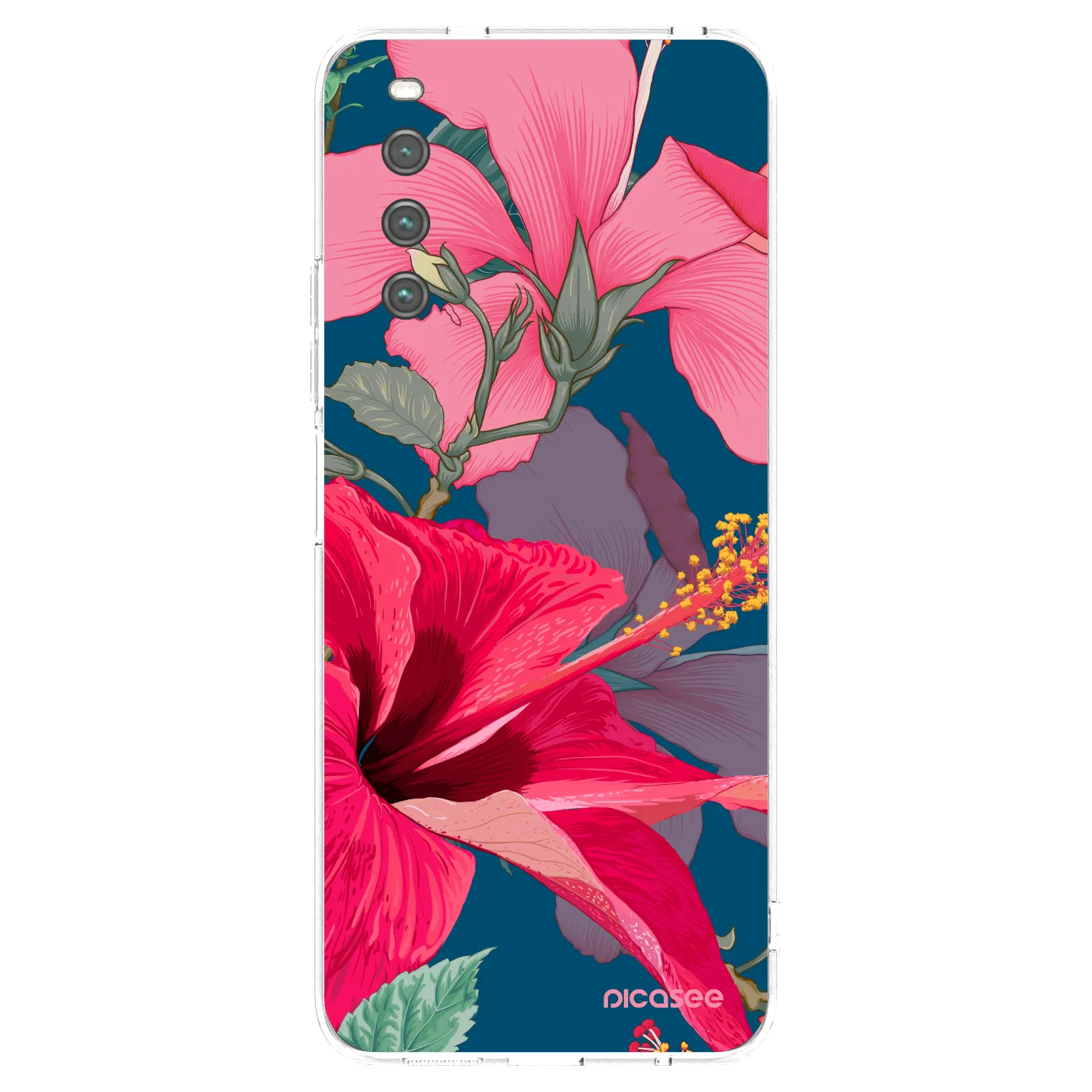 Picasee silikónový prehľadný obal pre Sony Xperia 10 IV 5G - Hibiscus