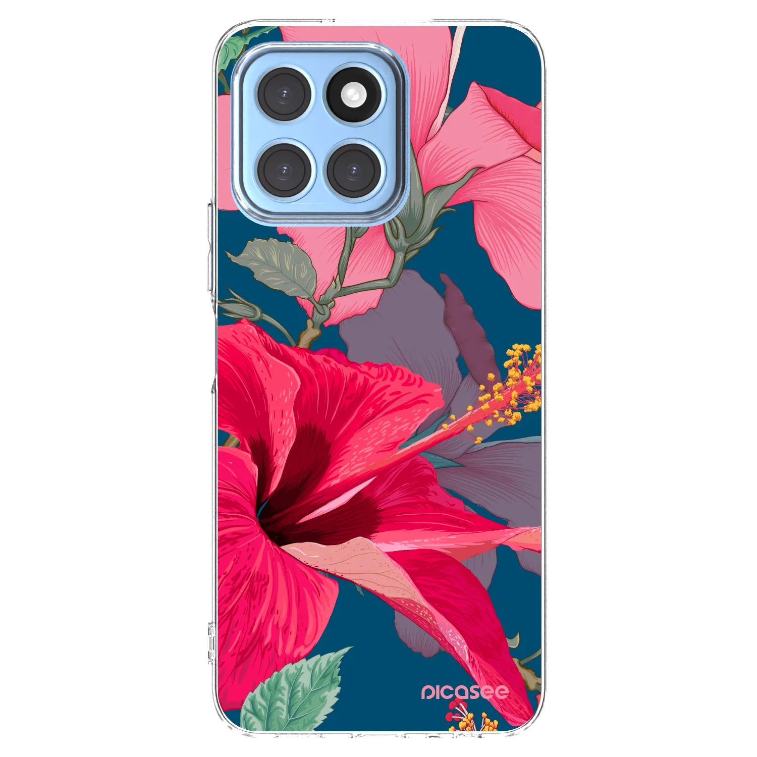 Picasee silikónový prehľadný obal pre Honor X6 - Hibiscus