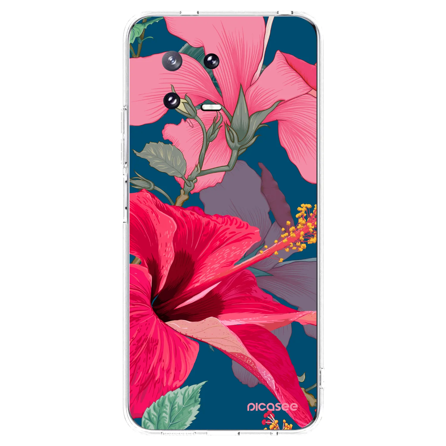 Picasee silikónový prehľadný obal pre Xiaomi 13 Pro - Hibiscus
