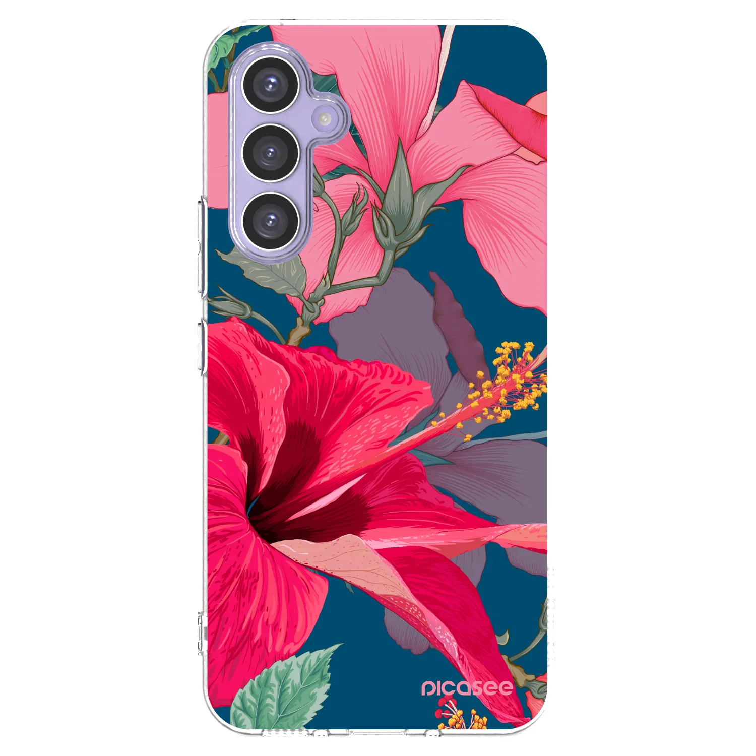 Picasee silikónový prehľadný obal pre Samsung Galaxy A54 5G A546B - Hibiscus