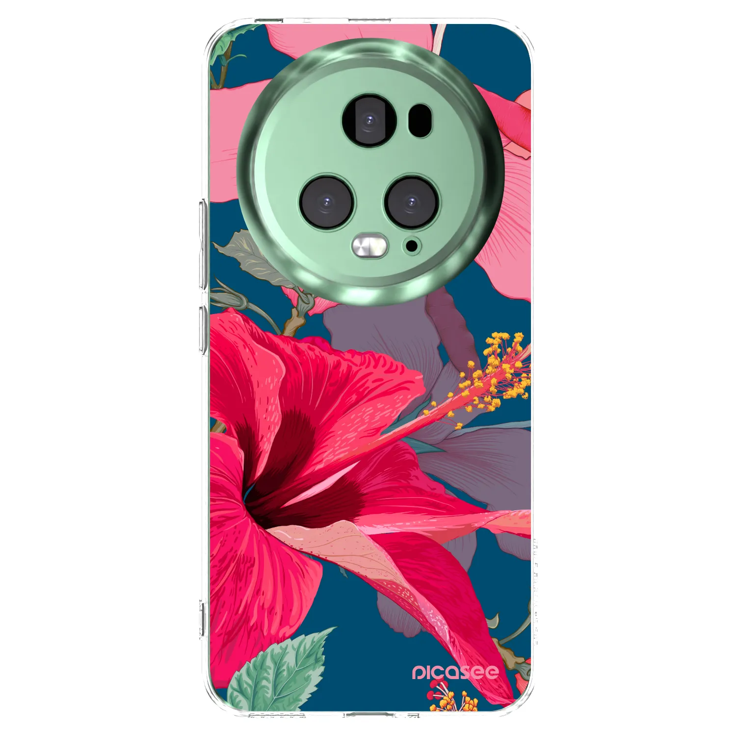 Picasee silikónový prehľadný obal pre Honor Magic5 Pro - Hibiscus