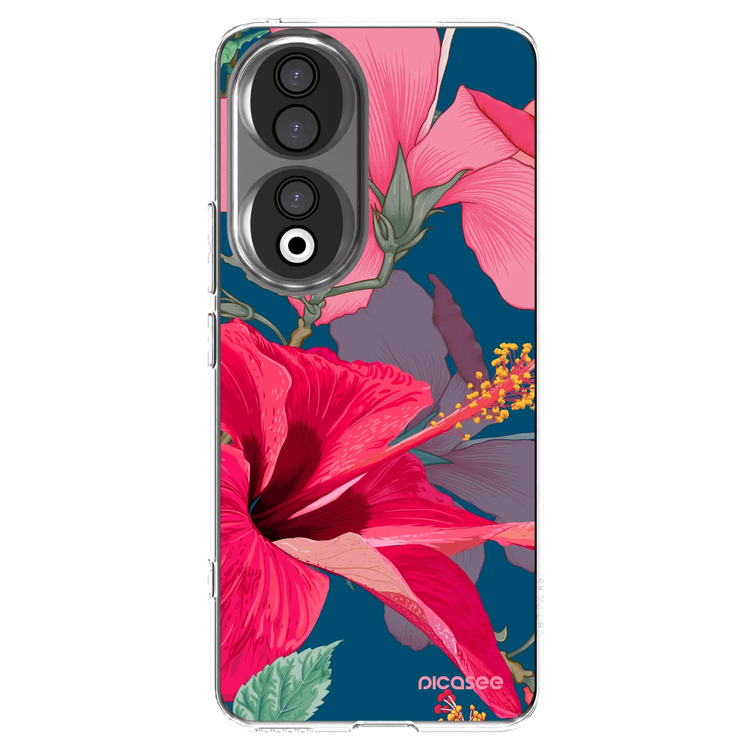 Picasee silikónový prehľadný obal pre Honor 90 5G - Hibiscus