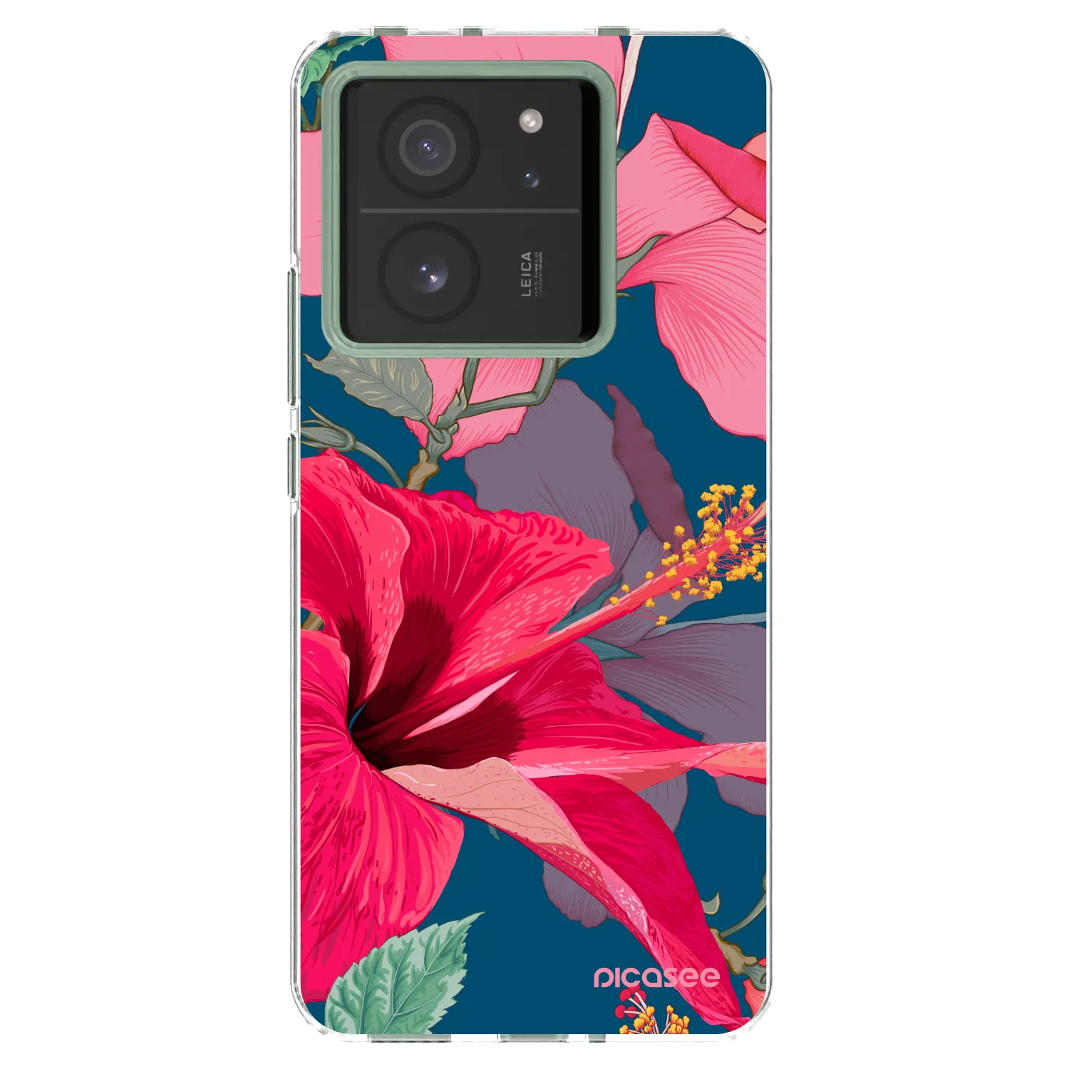 Picasee silikónový prehľadný obal pre Xiaomi 13T Pro - Hibiscus