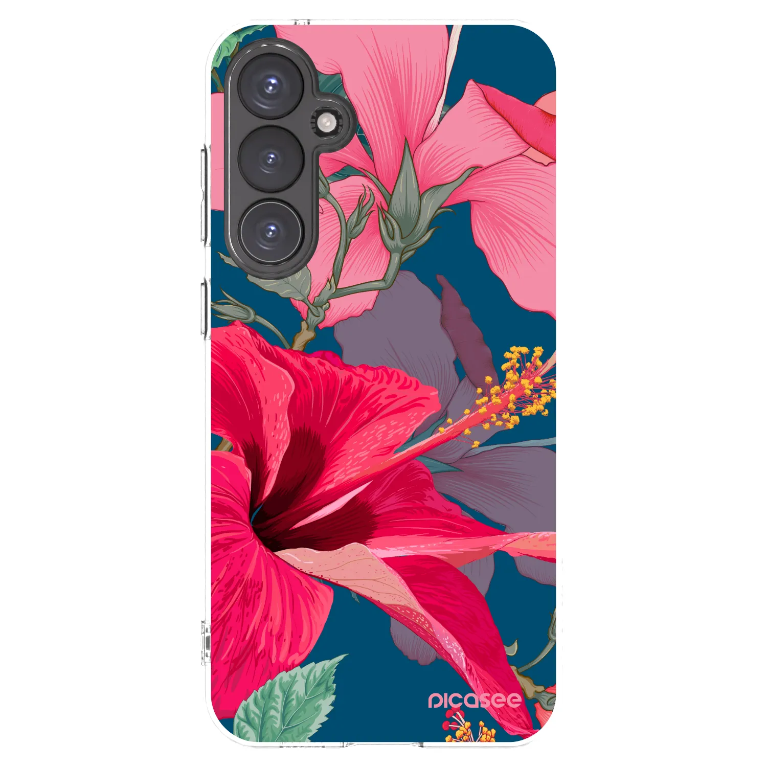Picasee silikónový prehľadný obal pre Samsung Galaxy S23 FE S711B - Hibiscus