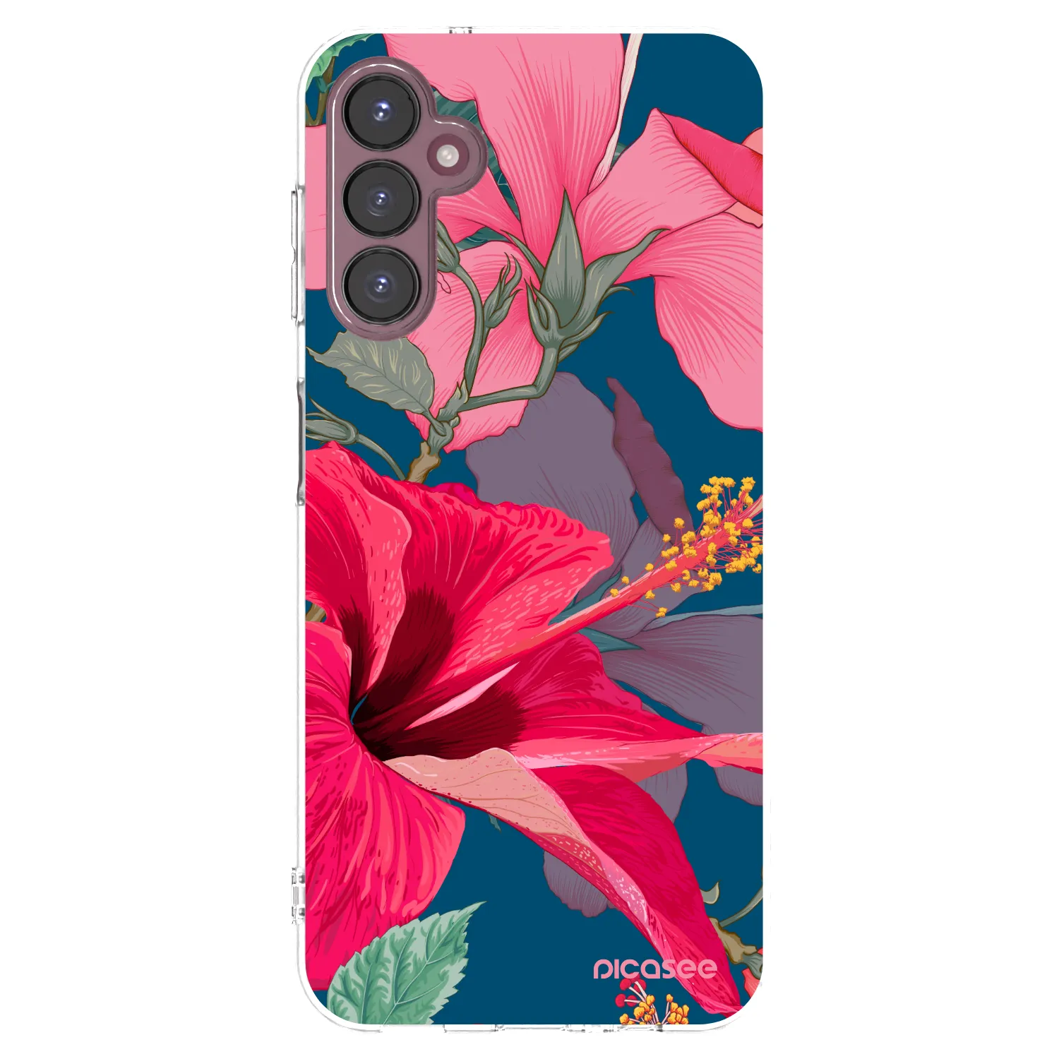 Picasee silikónový prehľadný obal pre Samsung Galaxy A05s A057G - Hibiscus