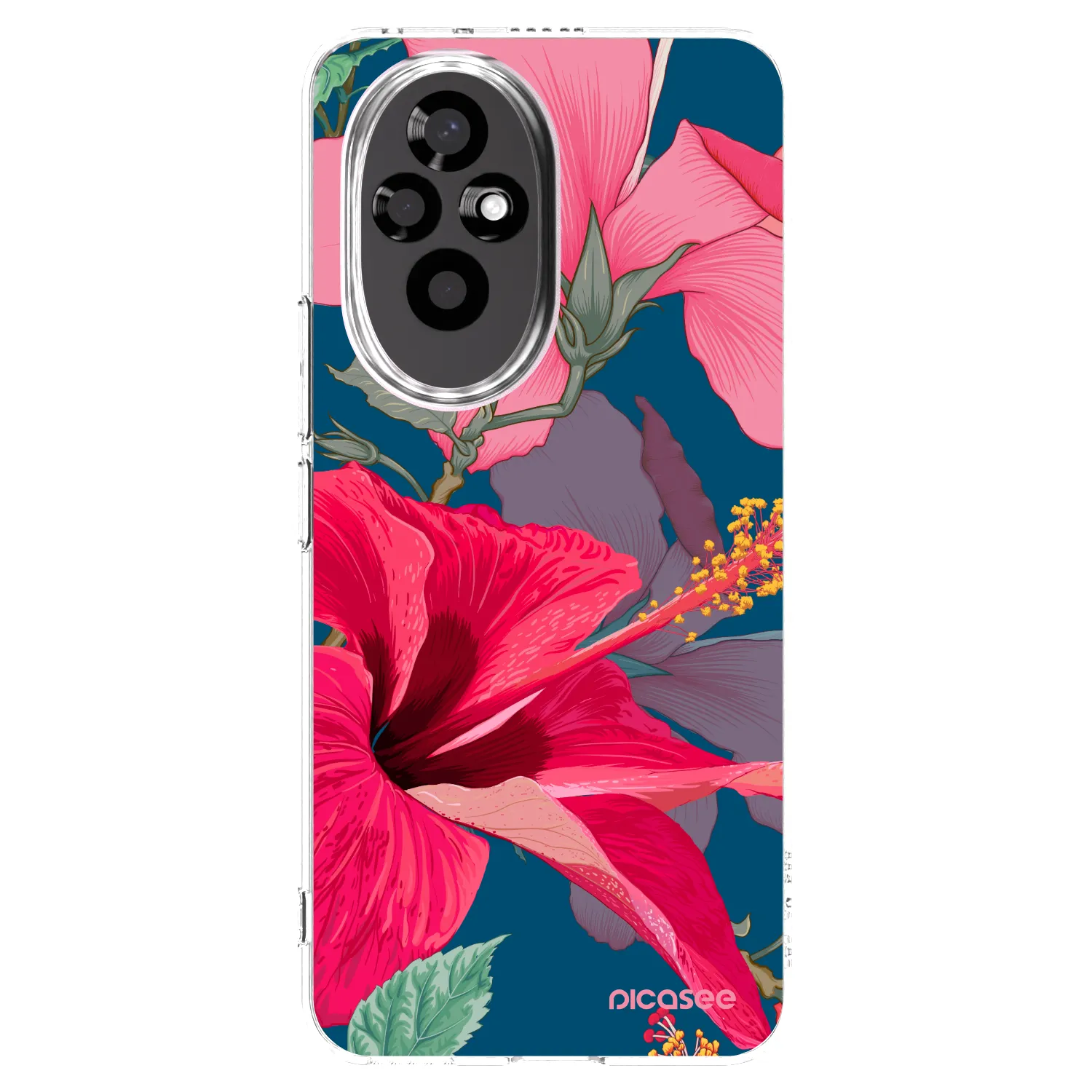 Picasee silikónový prehľadný obal pre Honor 200 Pro 5G - Hibiscus