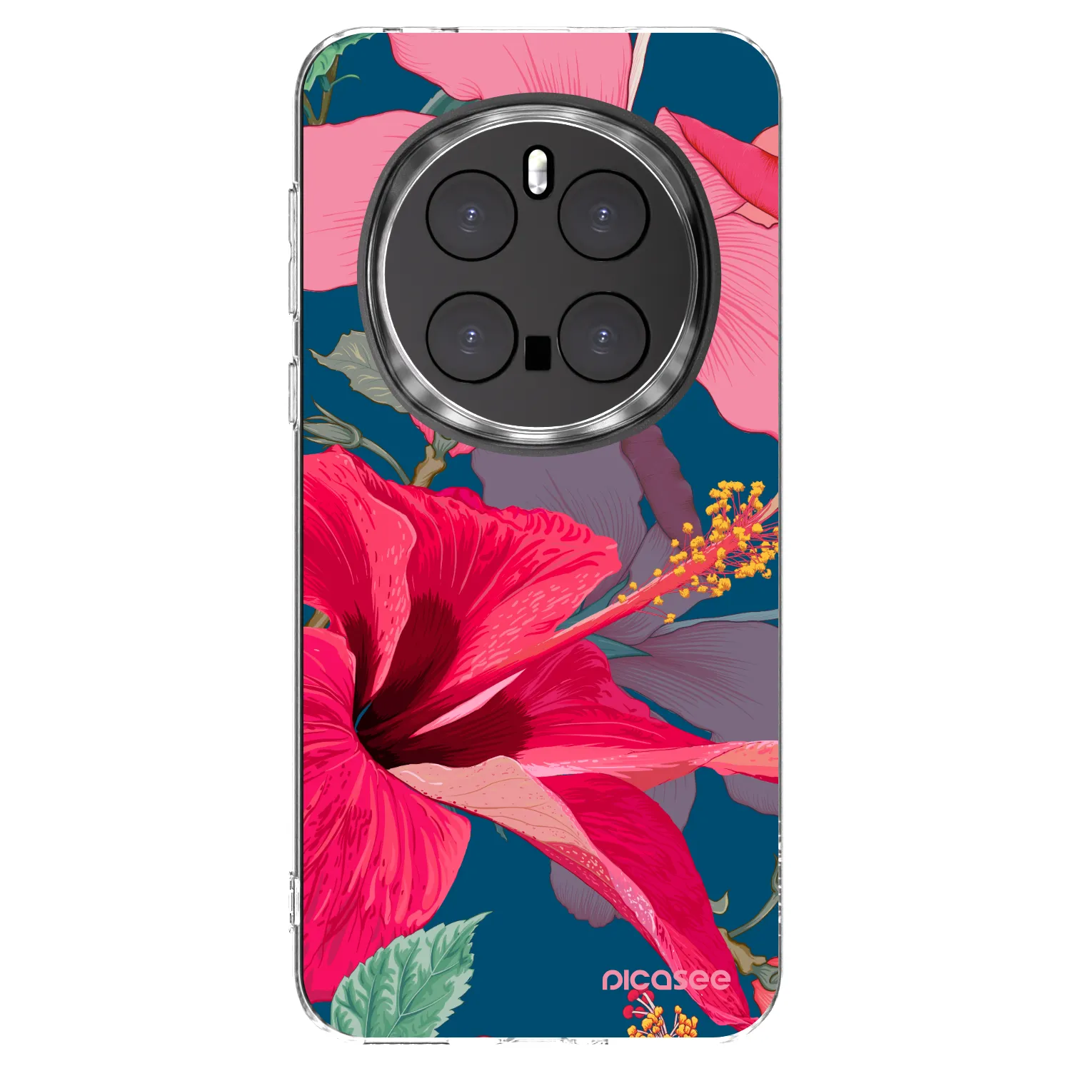 Picasee silikónový prehľadný obal pre Honor Magic7 Pro 5G - Hibiscus