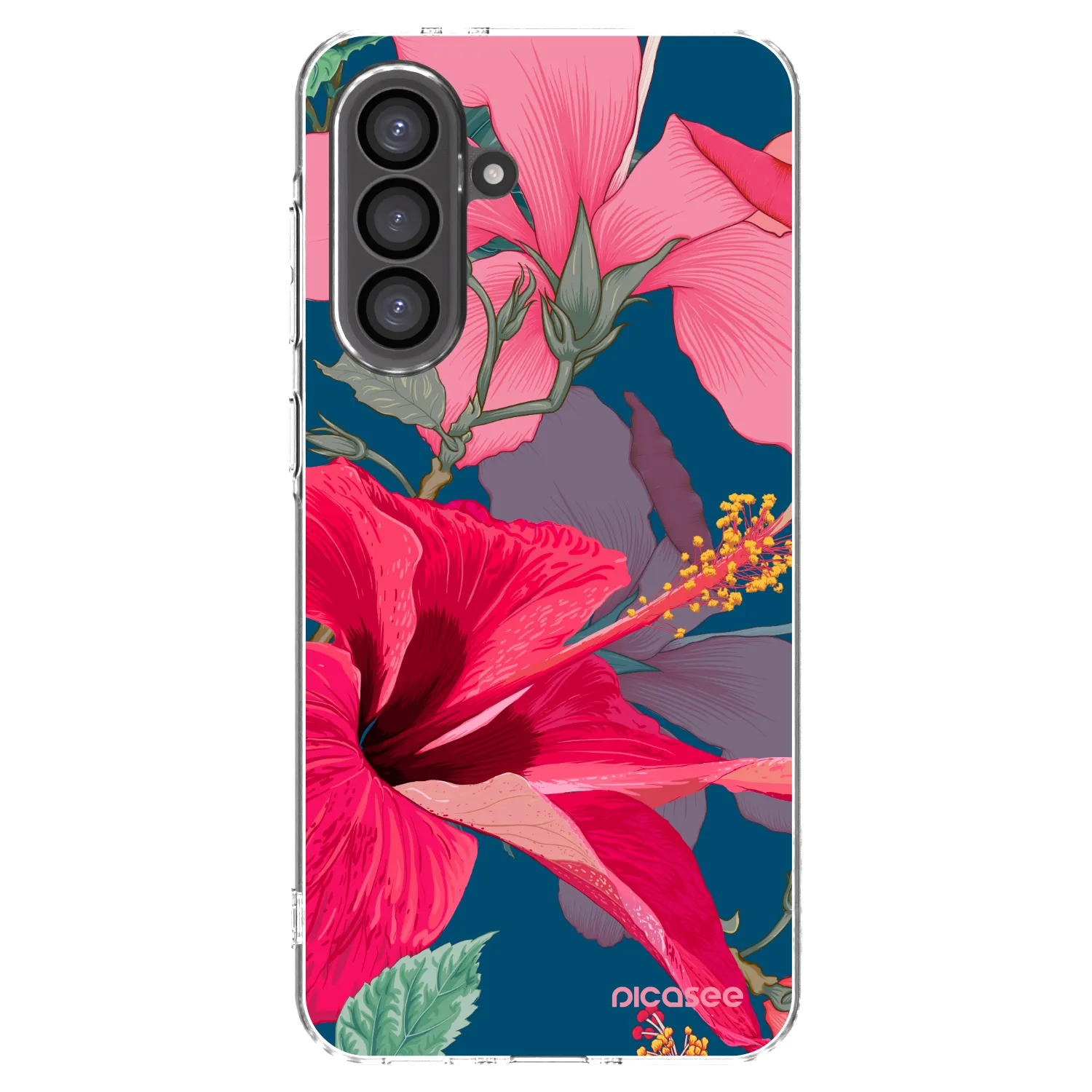Picasee silikónový prehľadný obal pre Samsung Galaxy A36 5G - Hibiscus
