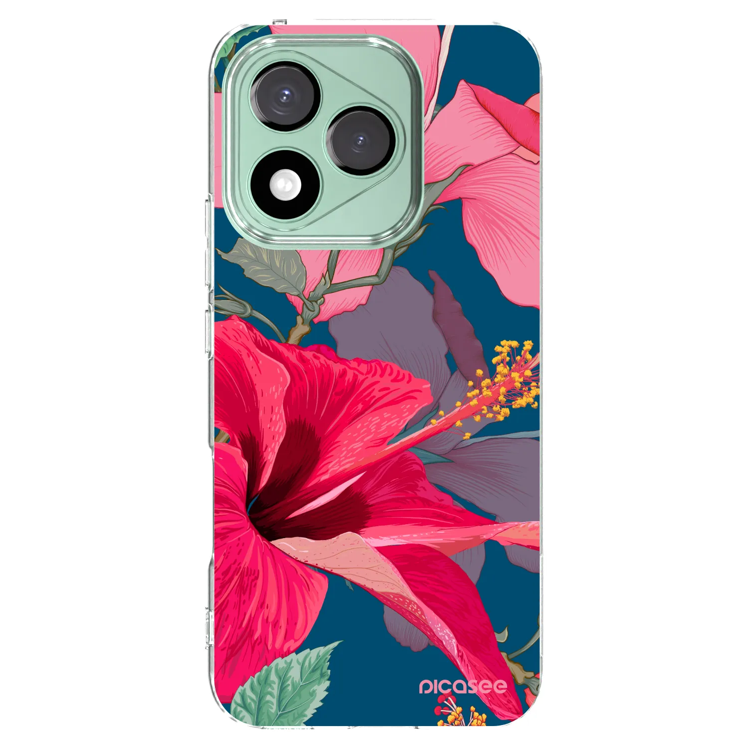 Silikónový prehľadný obal pre Honor 400 Lite 5G - Hibiscus