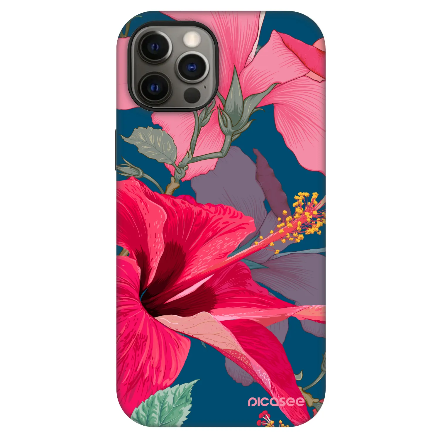 Picasee Fashion Case MagSafe pre Apple iPhone 12 - Hibiscus