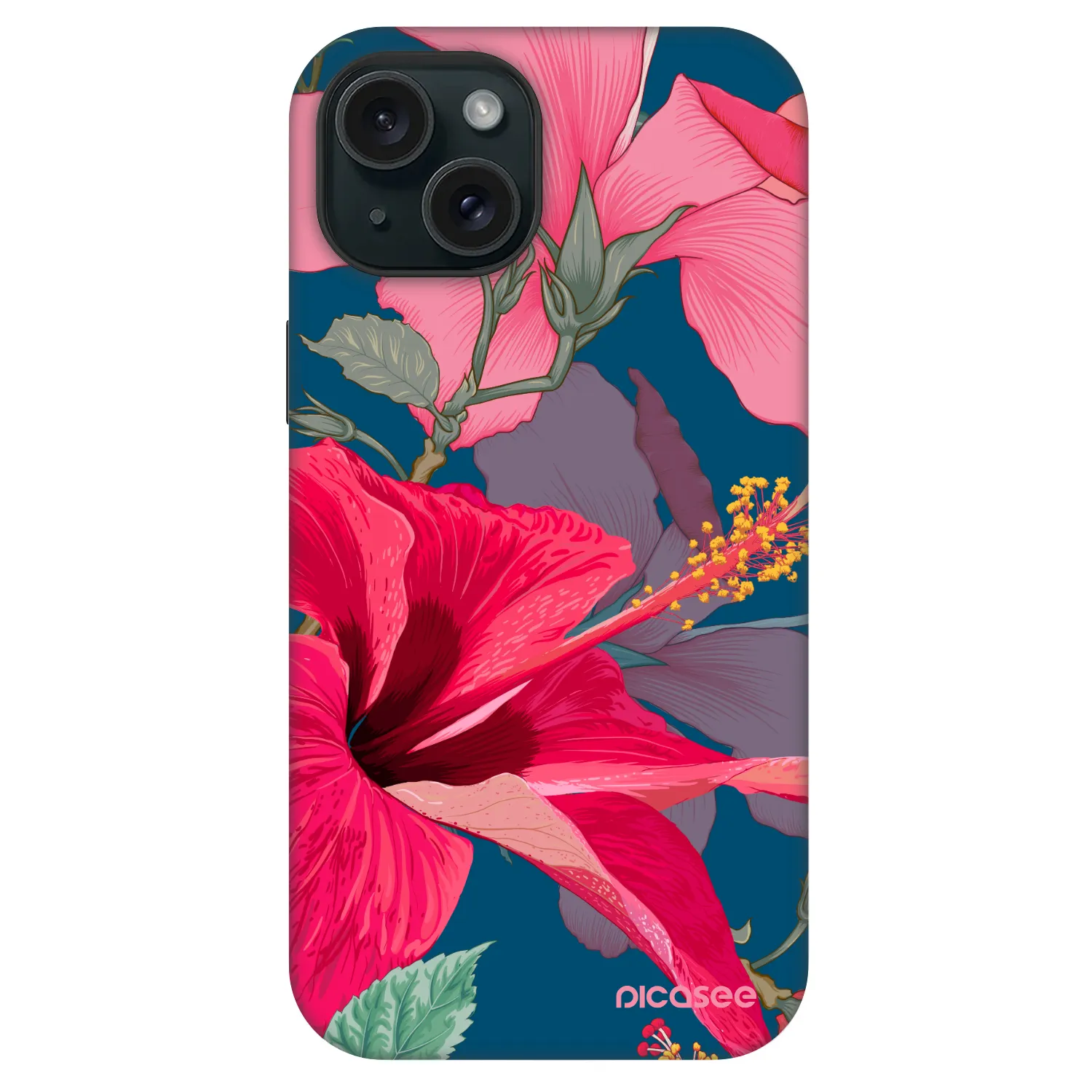Picasee Fashion Case MagSafe pre Apple iPhone 15 - Hibiscus