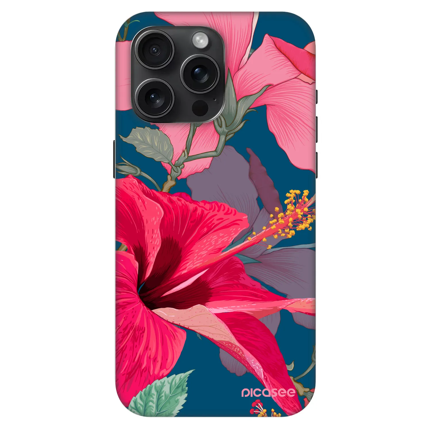 Fashion Case MagSafe pre Apple iPhone 15 Pro Max - Hibiscus